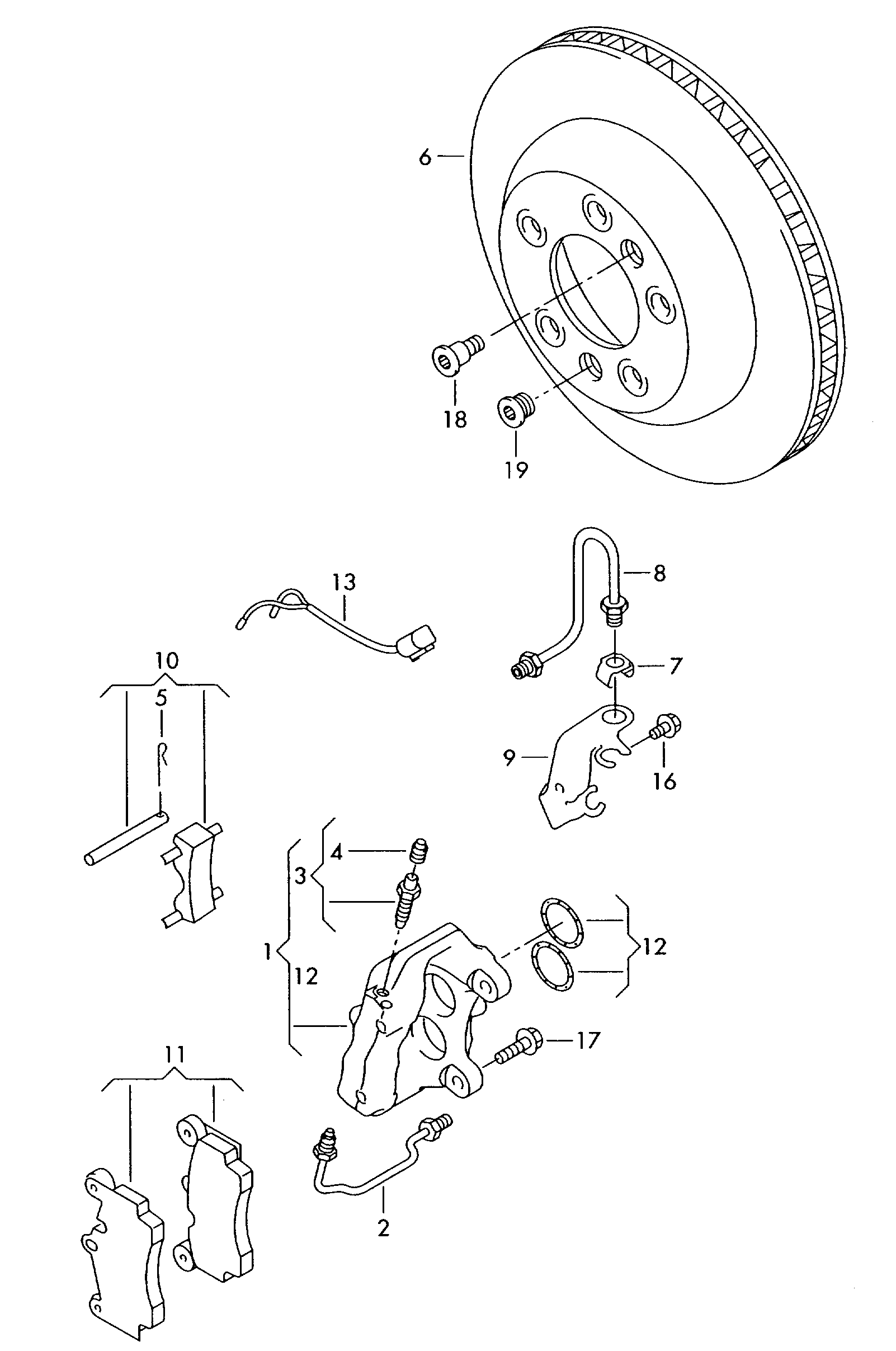 Porsche 7L0 907 637C - Indikators, Bremžu uzliku nodilums ps1.lv