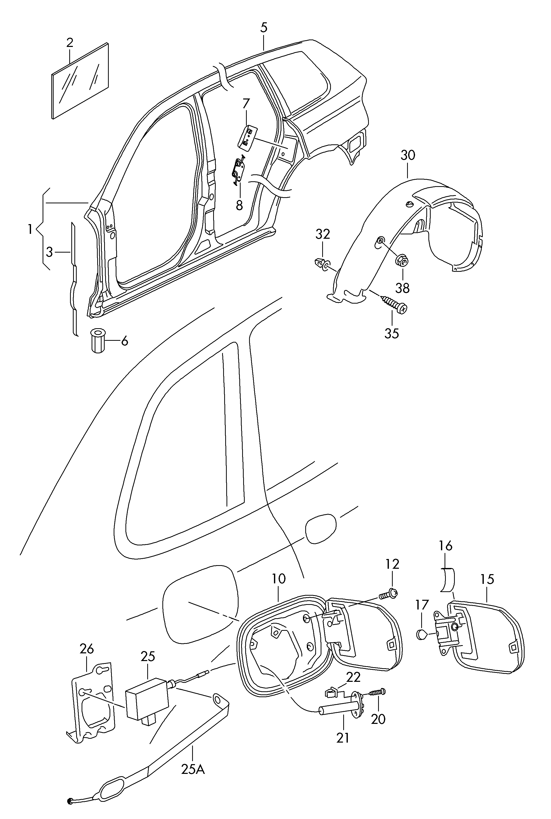 VAG 1J0 810 773 D - Regulēšanas elements, Centrālā atslēga ps1.lv