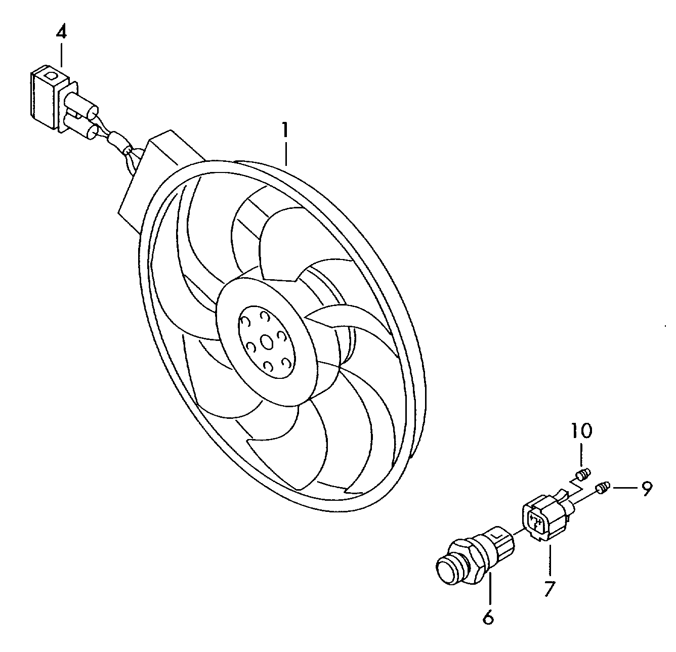 VW 7L0 959 455 F - Ventilators, Motora dzesēšanas sistēma ps1.lv