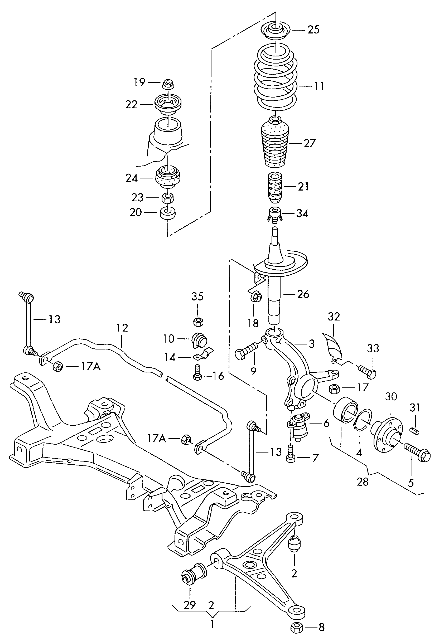 Seat 7M3411317D - Stiepnis / Atsaite, Stabilizators ps1.lv