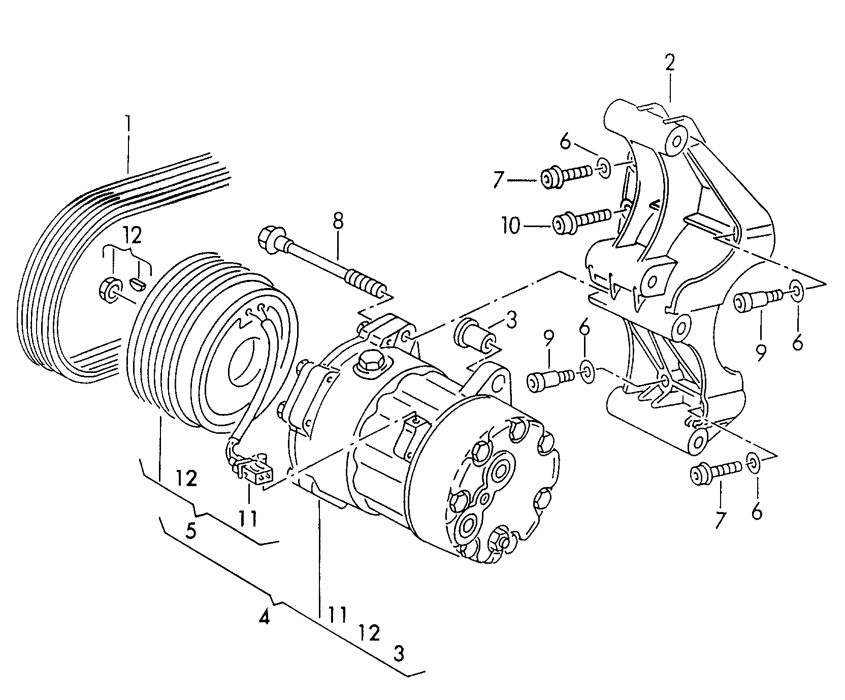 AUDI 7M0820803N - Kompresors, Gaisa kond. sistēma ps1.lv