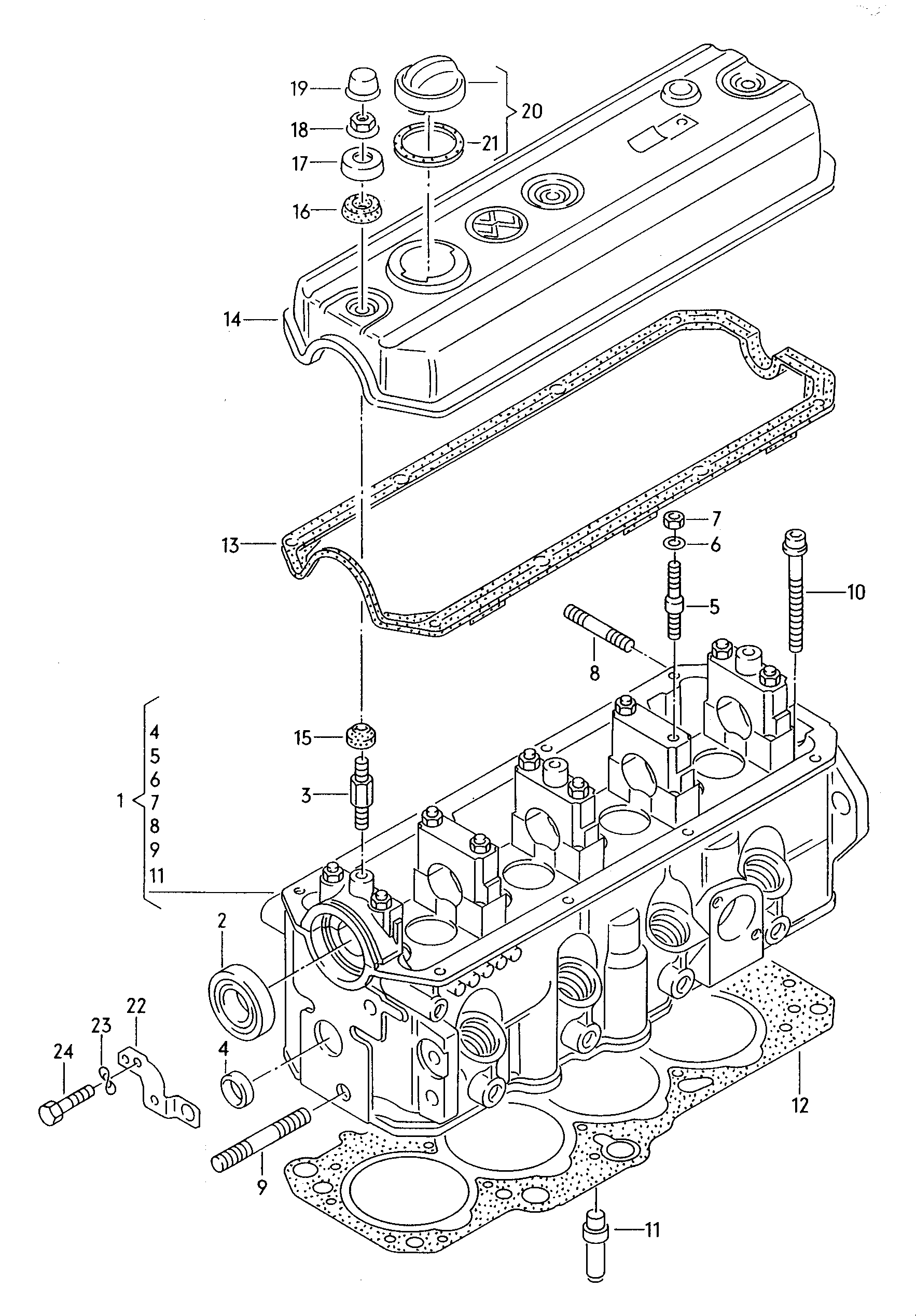 VW 028 103 533 - Blīve, Motora bloka galvas skrūve ps1.lv