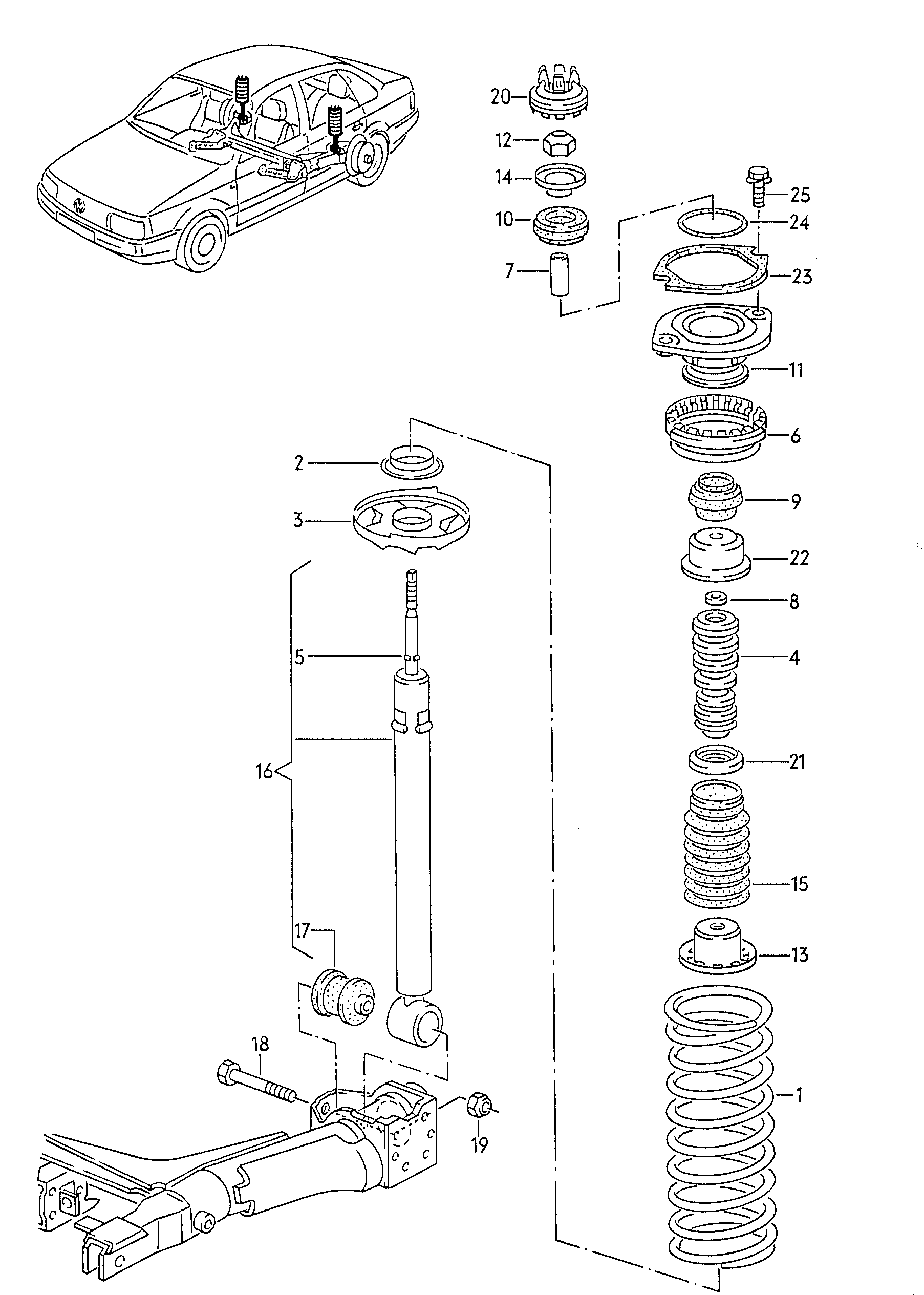 Skoda 357513031 - Amortizators ps1.lv