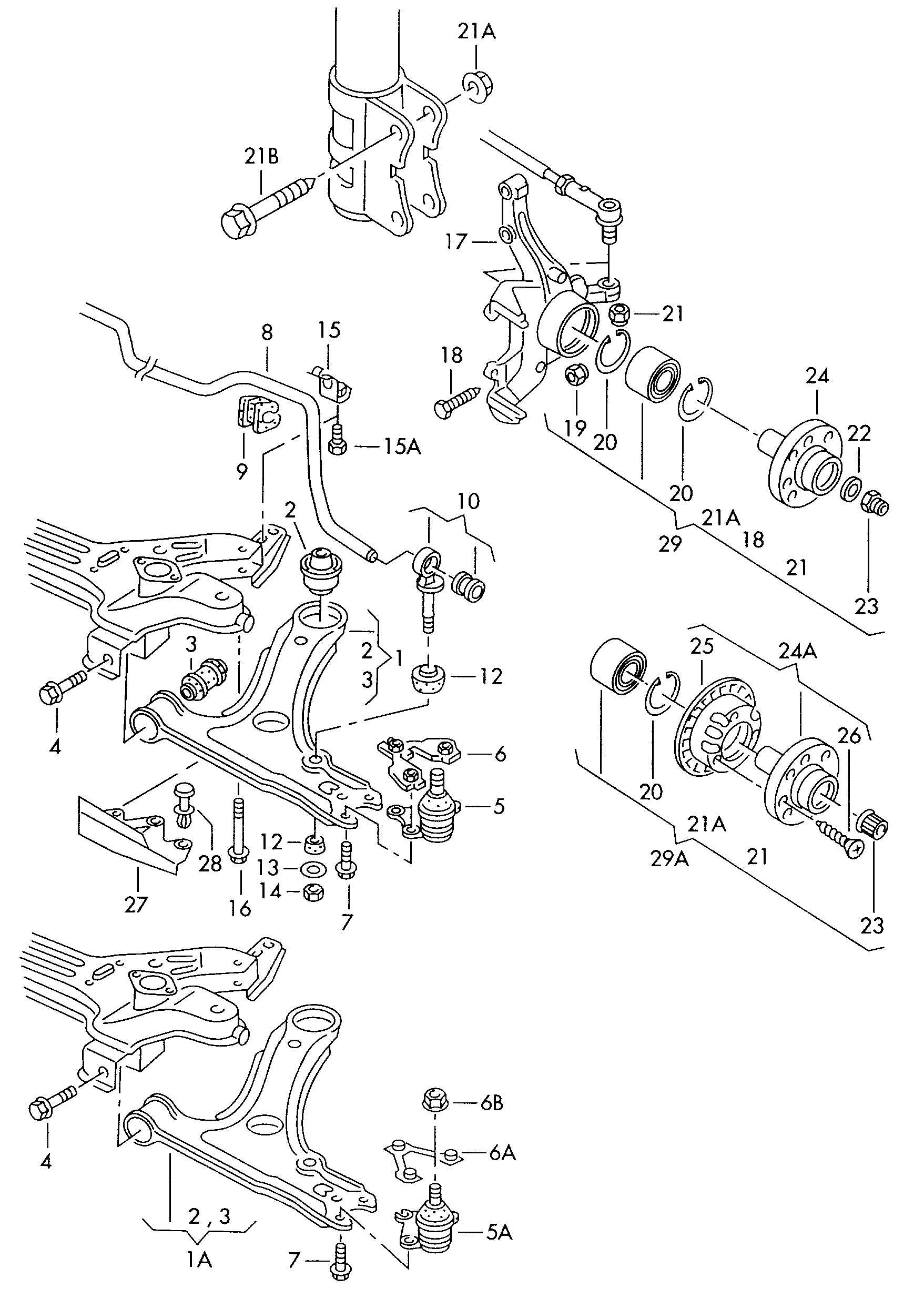 AUDI 357411315C - Stiepnis / Atsaite, Stabilizators ps1.lv