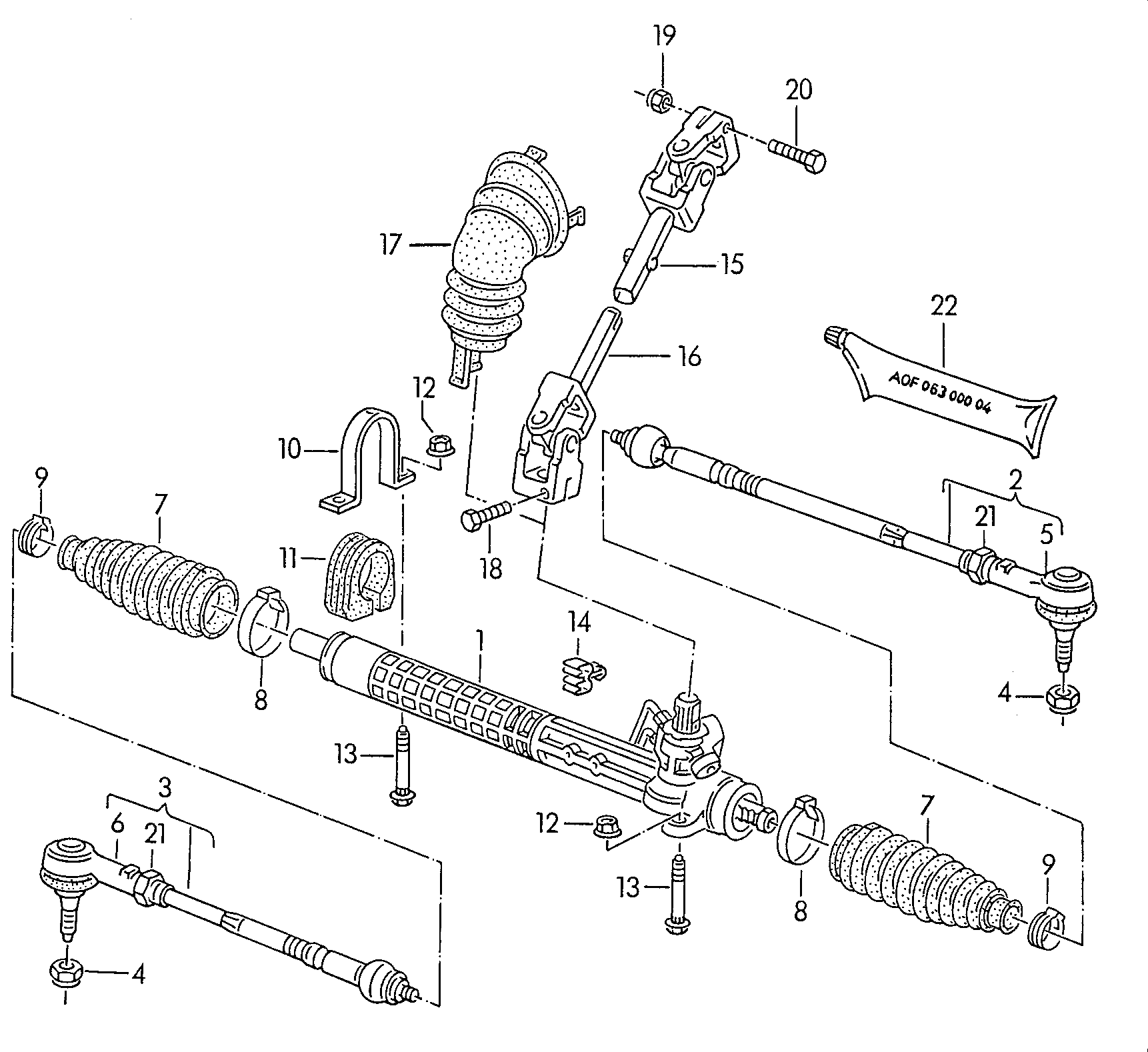 VW 357 422 804 A - Stūres šķērsstiepnis ps1.lv