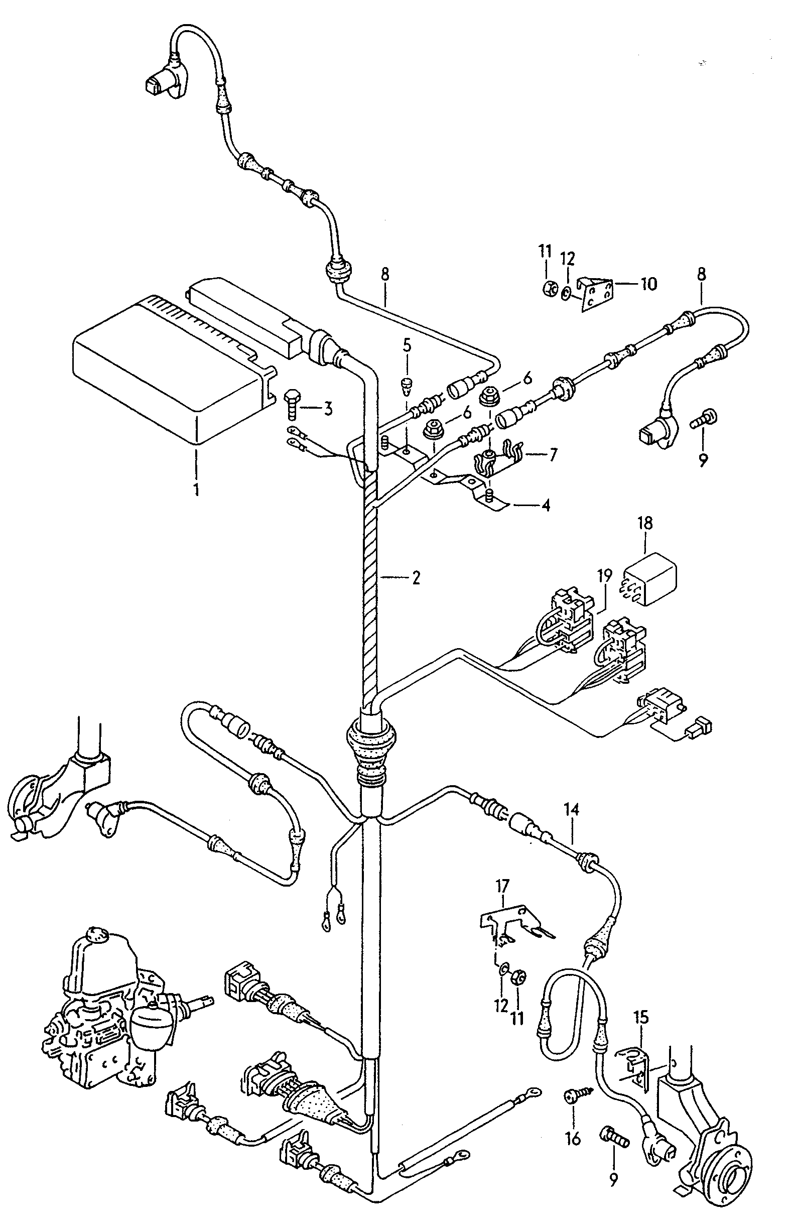 AUDI 191 927 807 A - Devējs, Riteņu griešanās ātrums ps1.lv