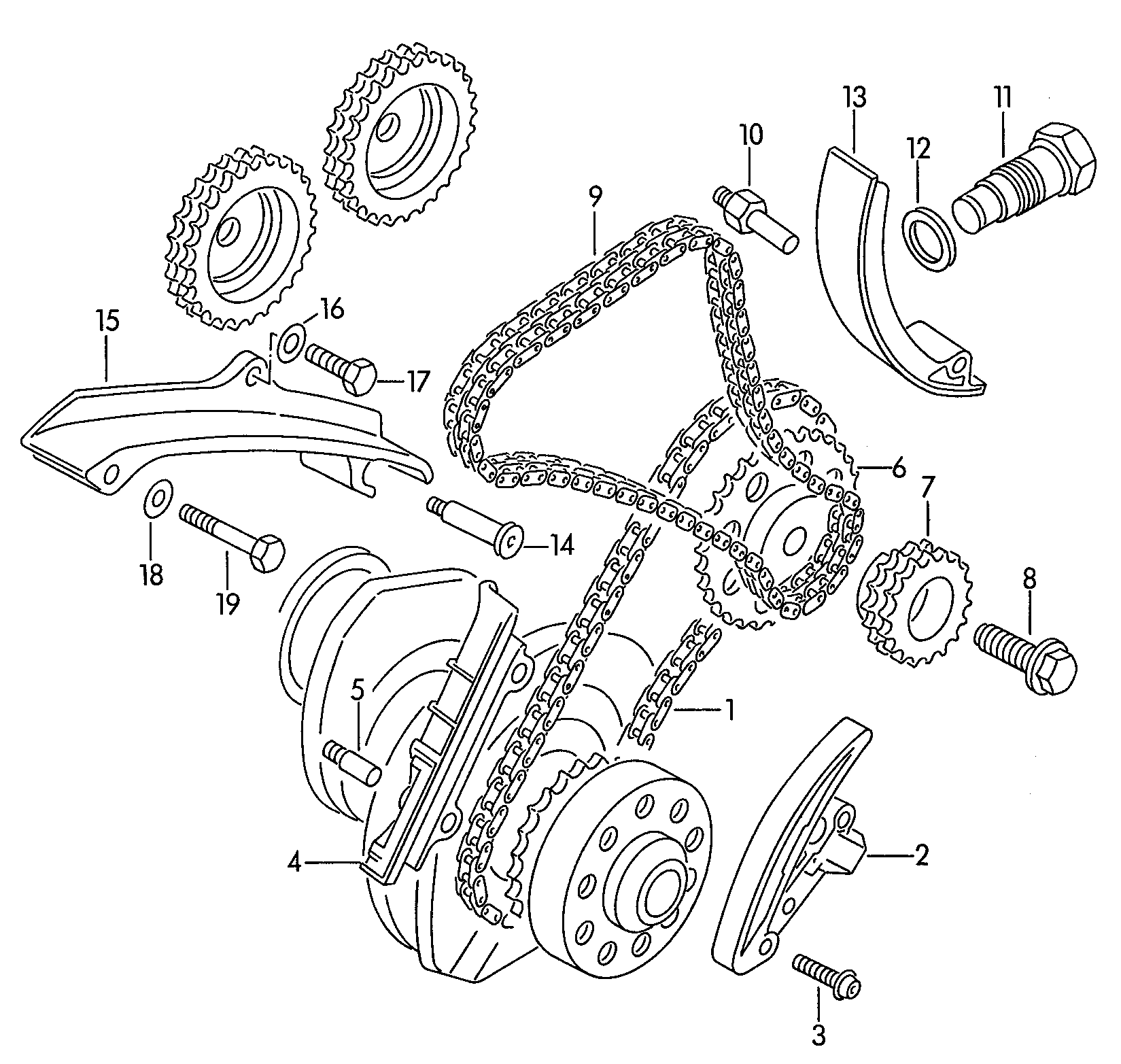 VW 021 109 503 A - Ķēde, Starpvārpsta ps1.lv