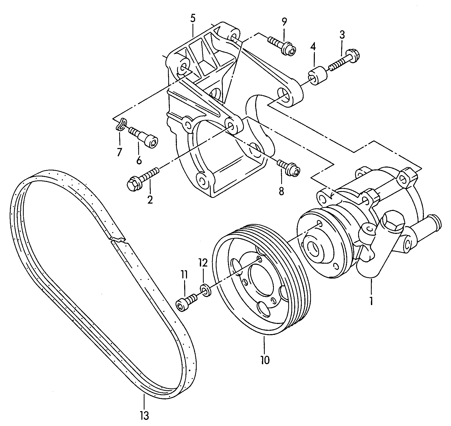 VAG 1H0 145 157 X - Hidrosūknis, Stūres iekārta ps1.lv