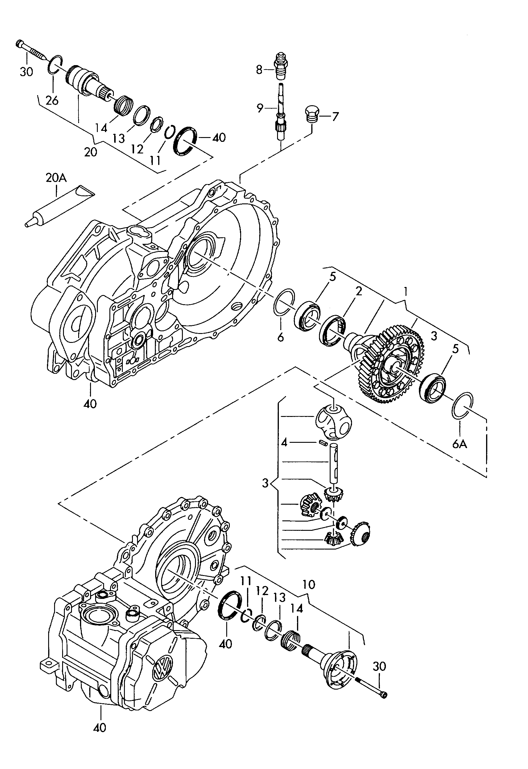 Seat 02Z 409 345 B - Piedziņas vārpsta ps1.lv