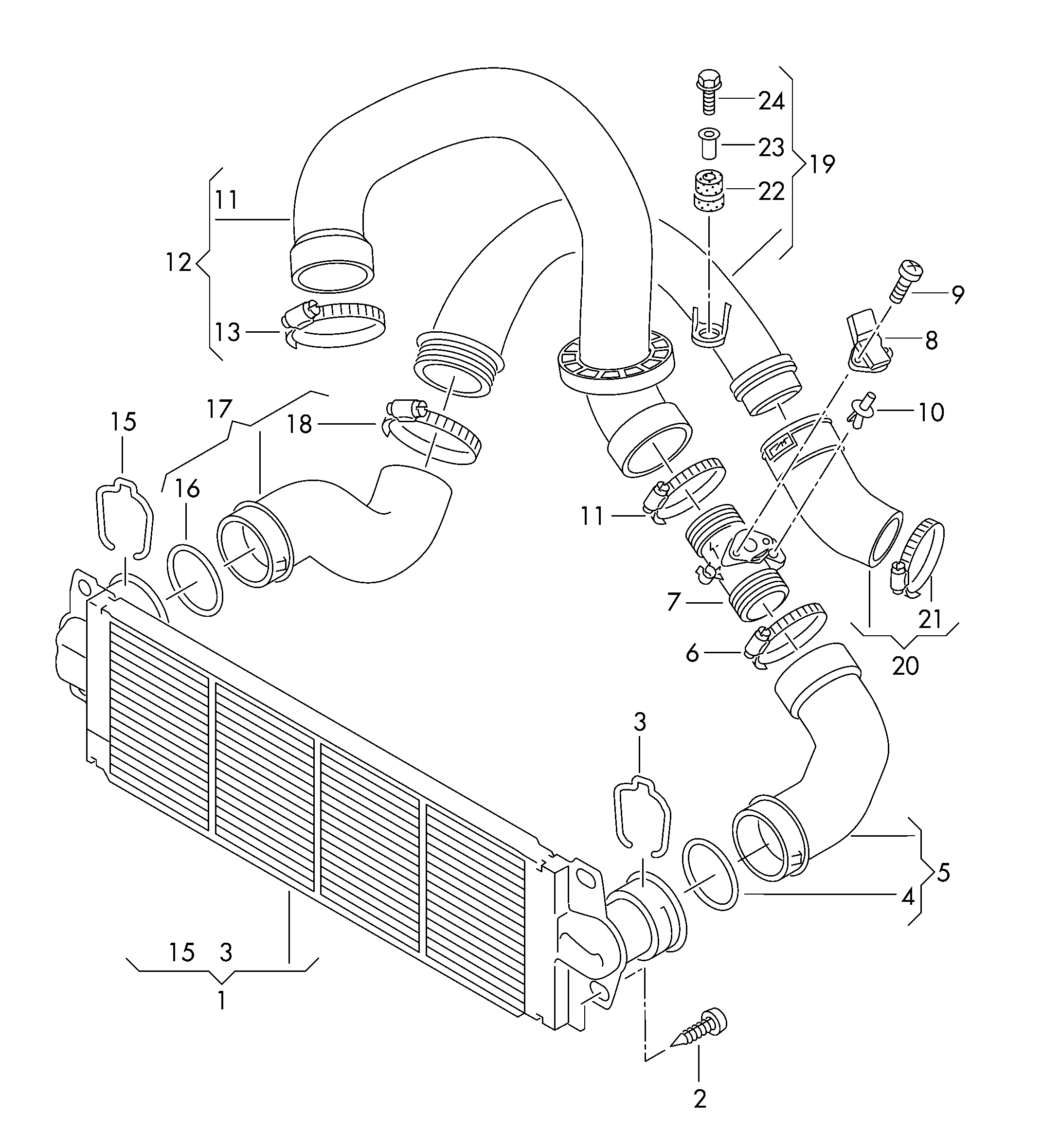 Seat 7E0145790 - Pūtes sistēmas gaisa caurule ps1.lv