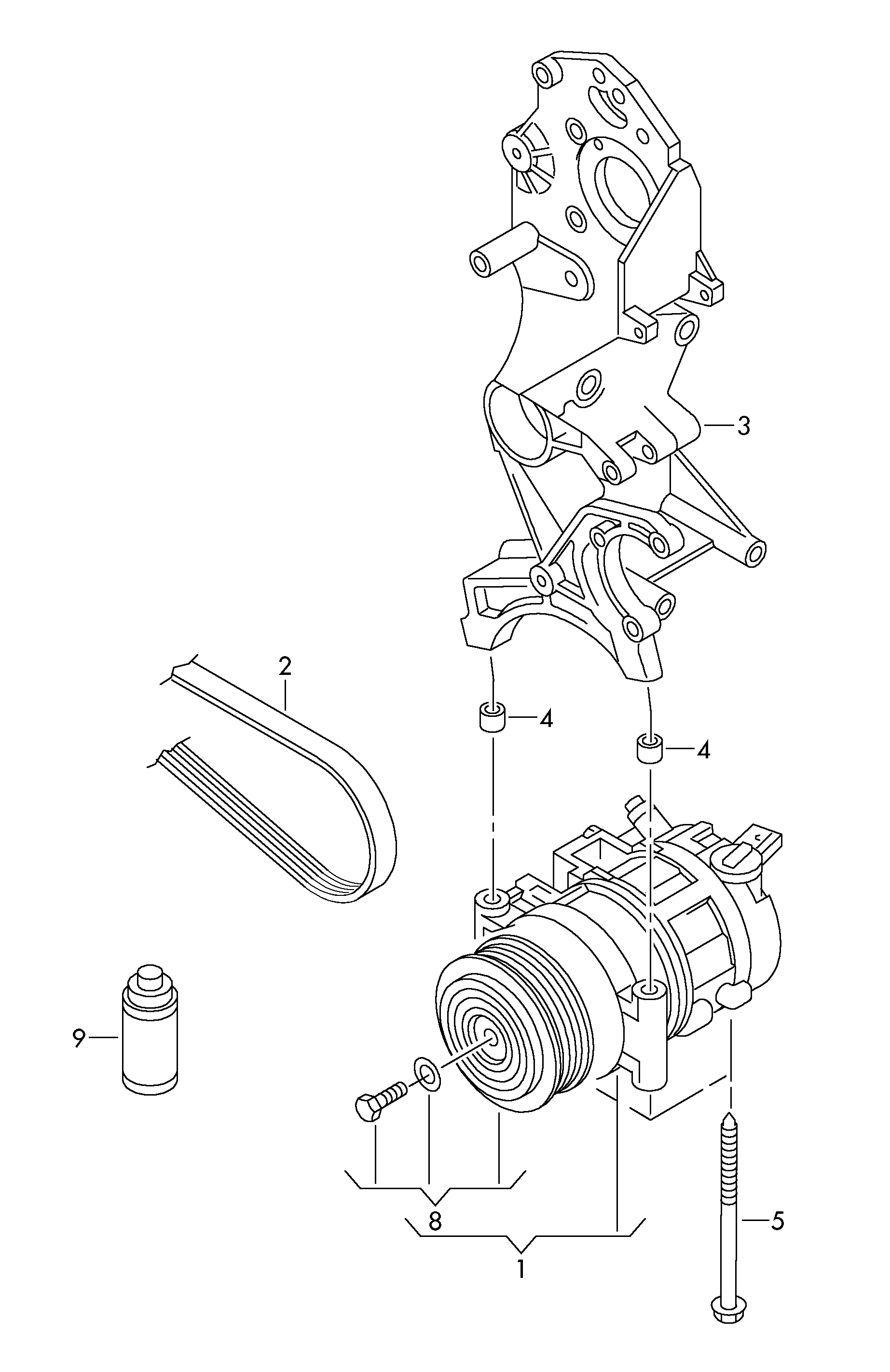 AUDI 7E0820803A - Kompresors, Gaisa kond. sistēma ps1.lv