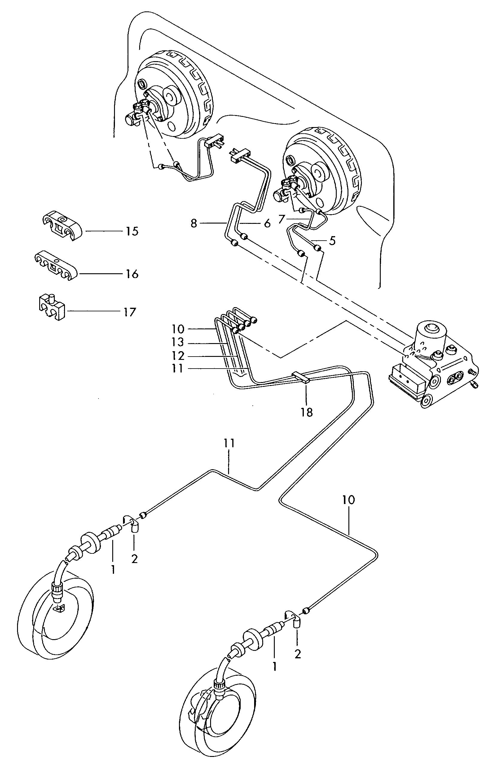 AUDI 7H0 611 701D - Bremžu šļūtene ps1.lv