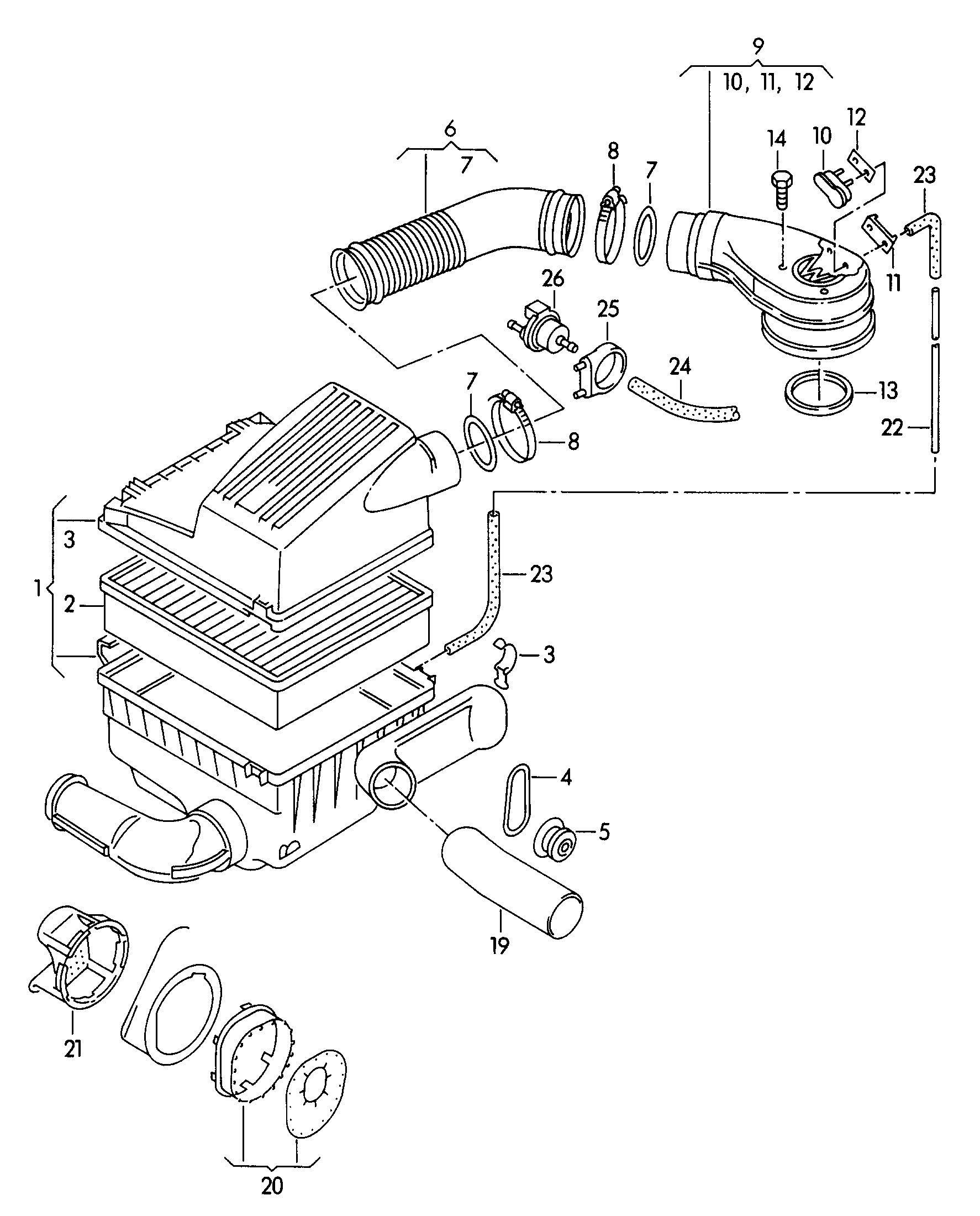 AUDI 1H0 129 620 - Gaisa filtrs ps1.lv