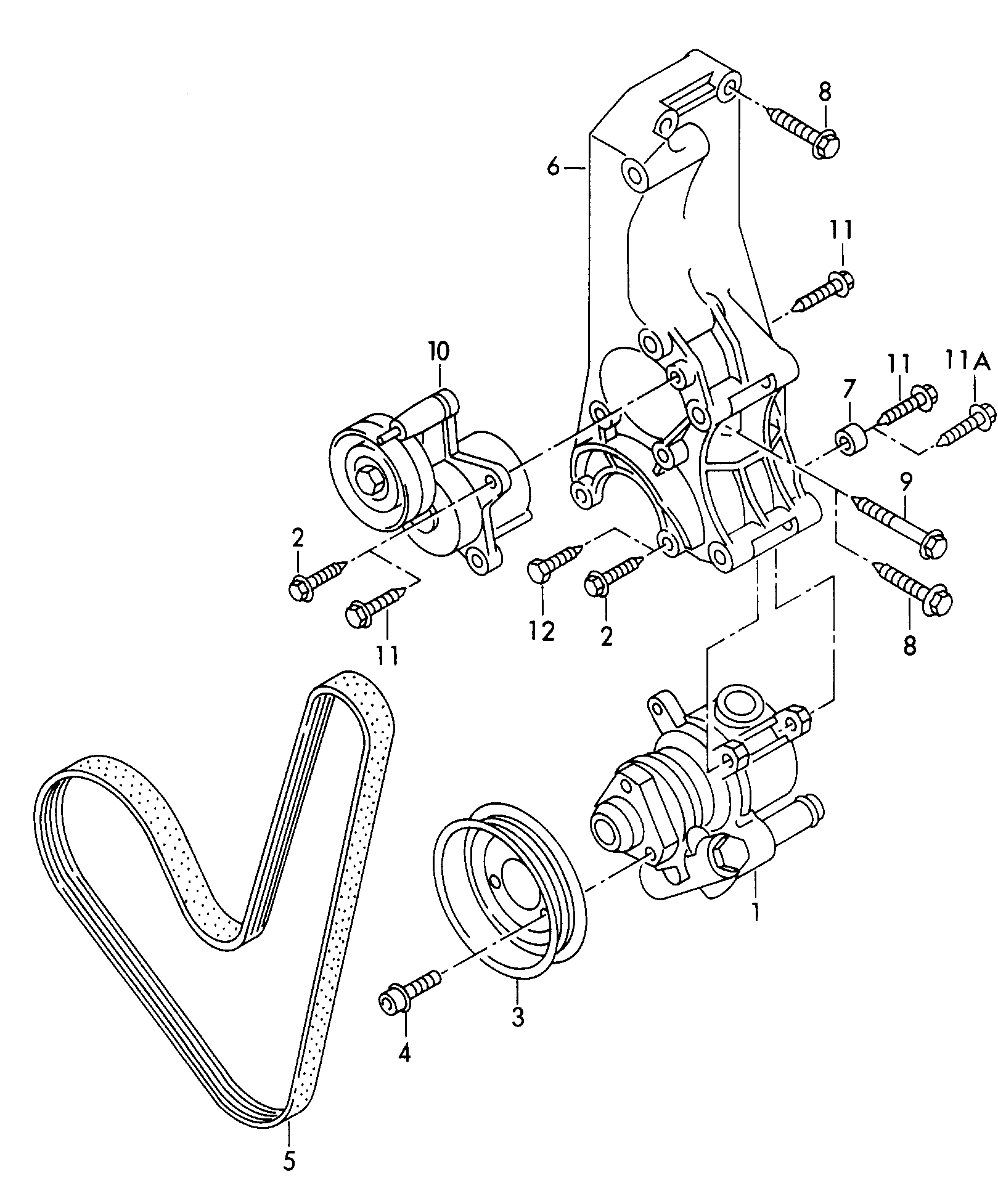 AUDI 032 145 299 C - Siksnas spriegotājs, Ķīļsiksna ps1.lv