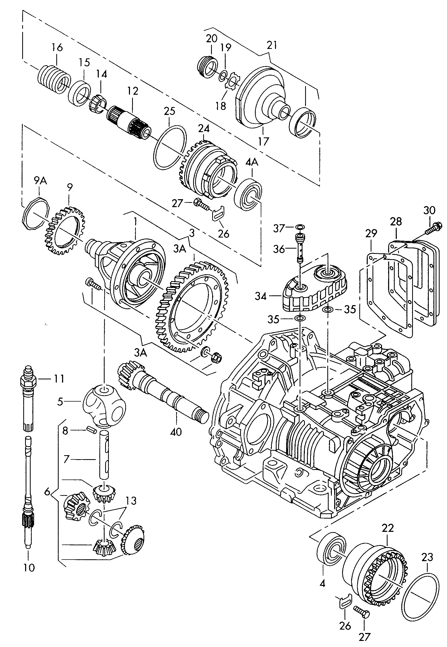 Seat 002 517 185 - Gultnis, Pārnesumkārba ps1.lv