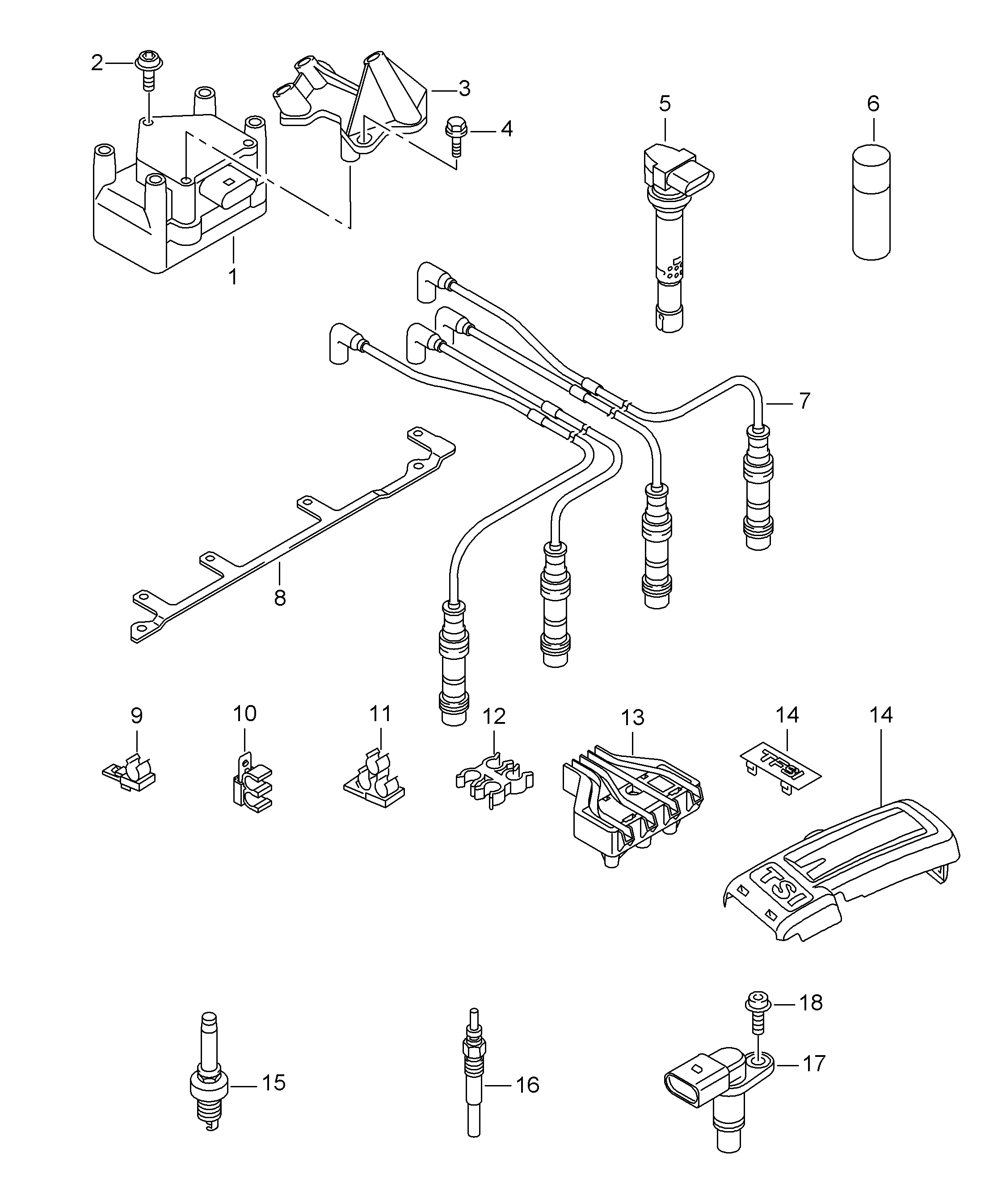 Seat 101 905 617 C - Aizdedzes svece ps1.lv