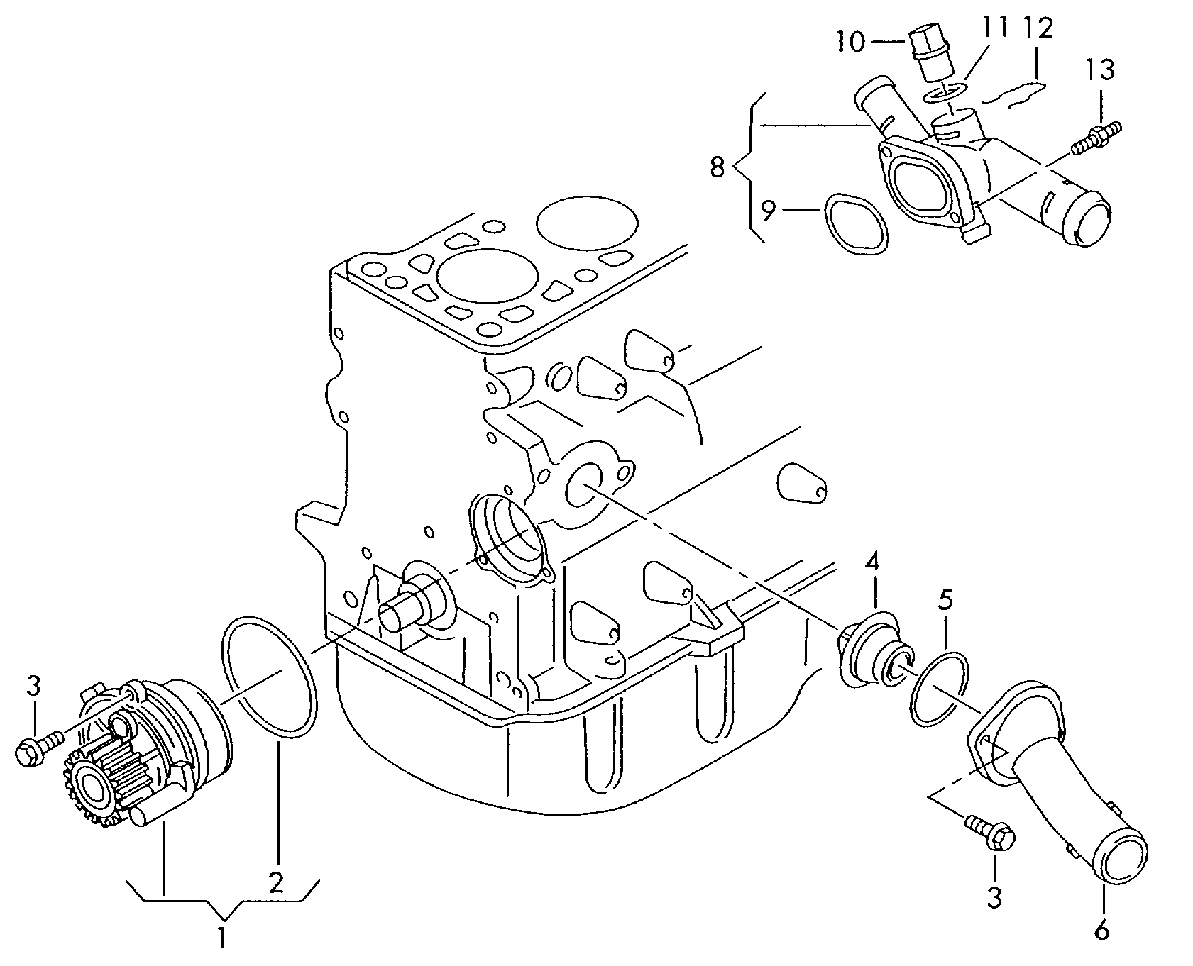 Seat 045 121 011 H - Ūdenssūknis ps1.lv