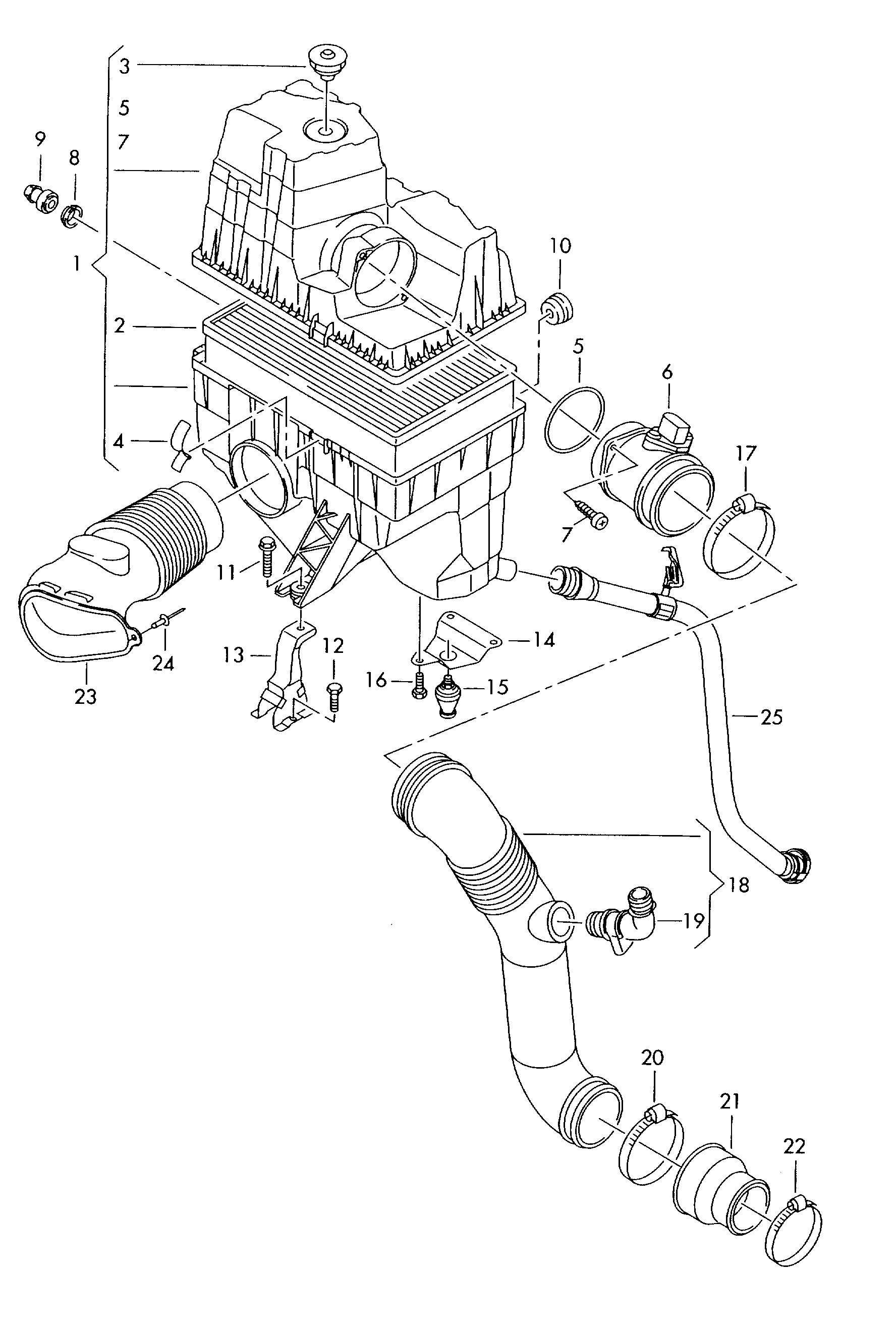 AUDI 7H0 129 656E - Šļūtene, Gaisa padeves sistēma ps1.lv