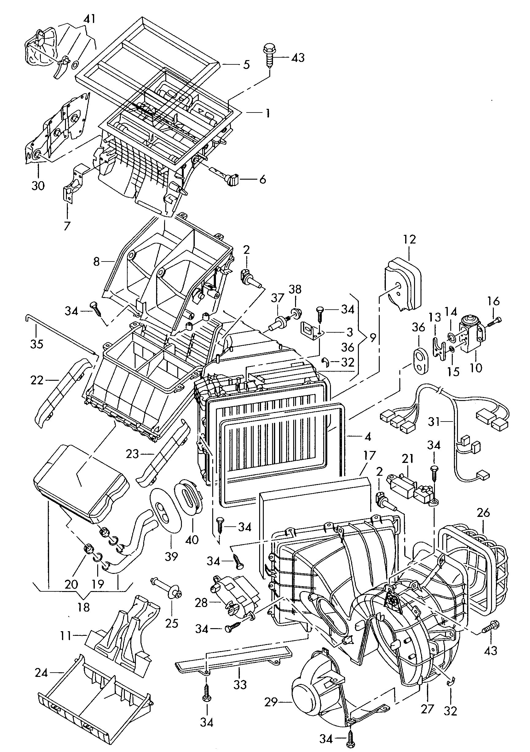 VAG 7E0959263 - Rezistors, Salona ventilators ps1.lv