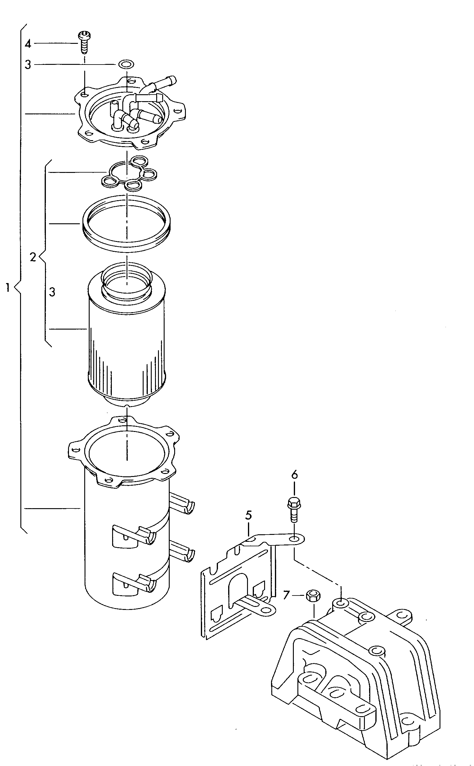 CUPRA 1K0127434B - filter element with gasket ps1.lv