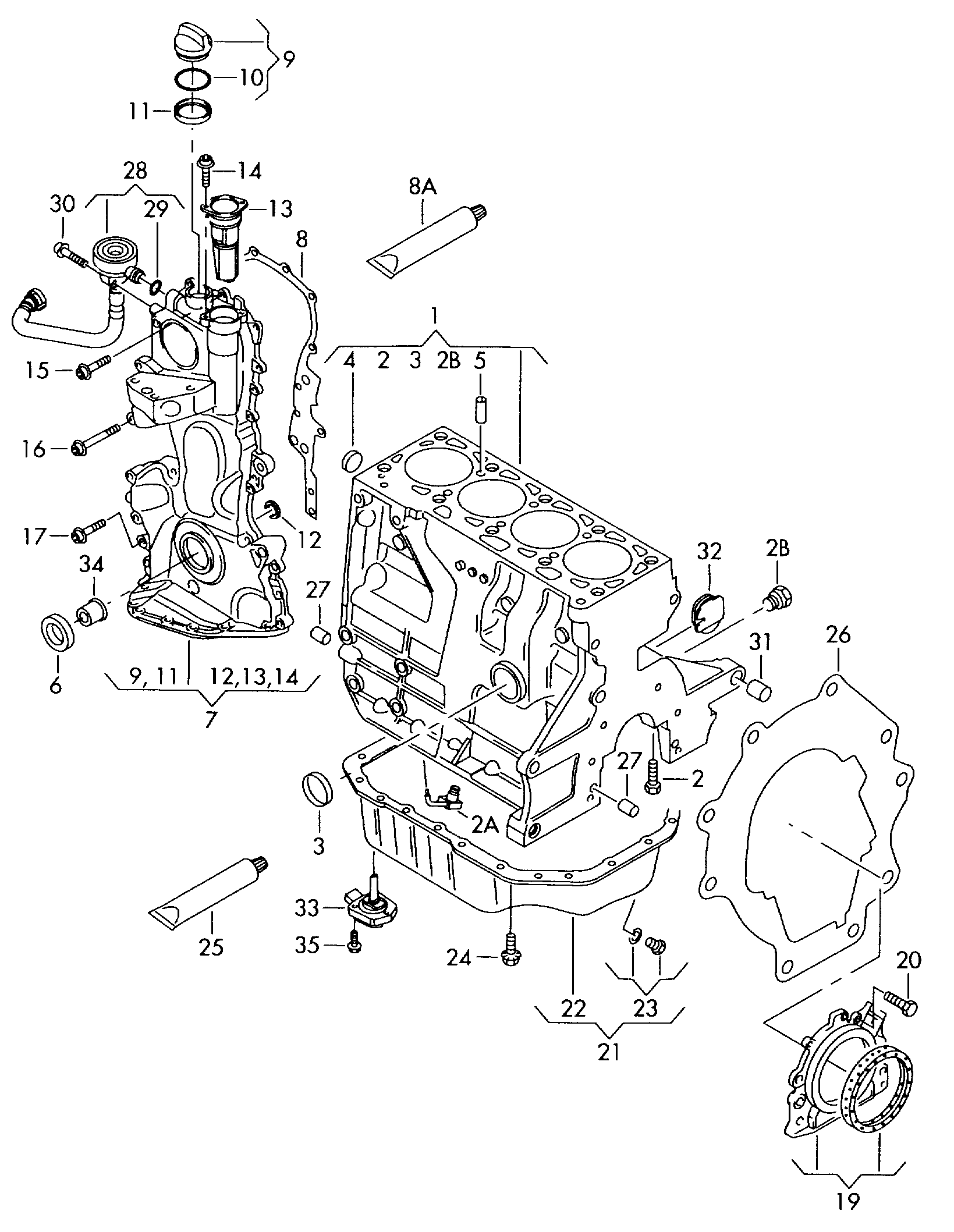 Seat 03C103485B - Vāciņš, Eļļas ieliešanas kakliņš ps1.lv