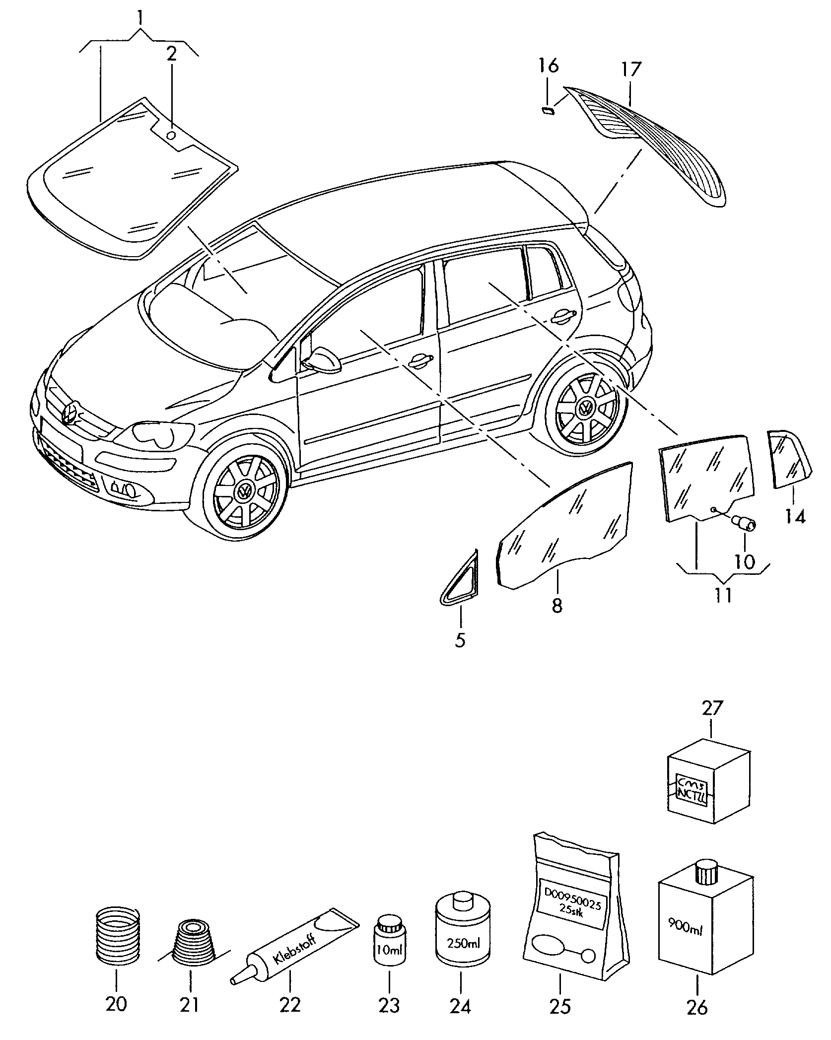 VW 5M0845215A - Sānu logs ps1.lv