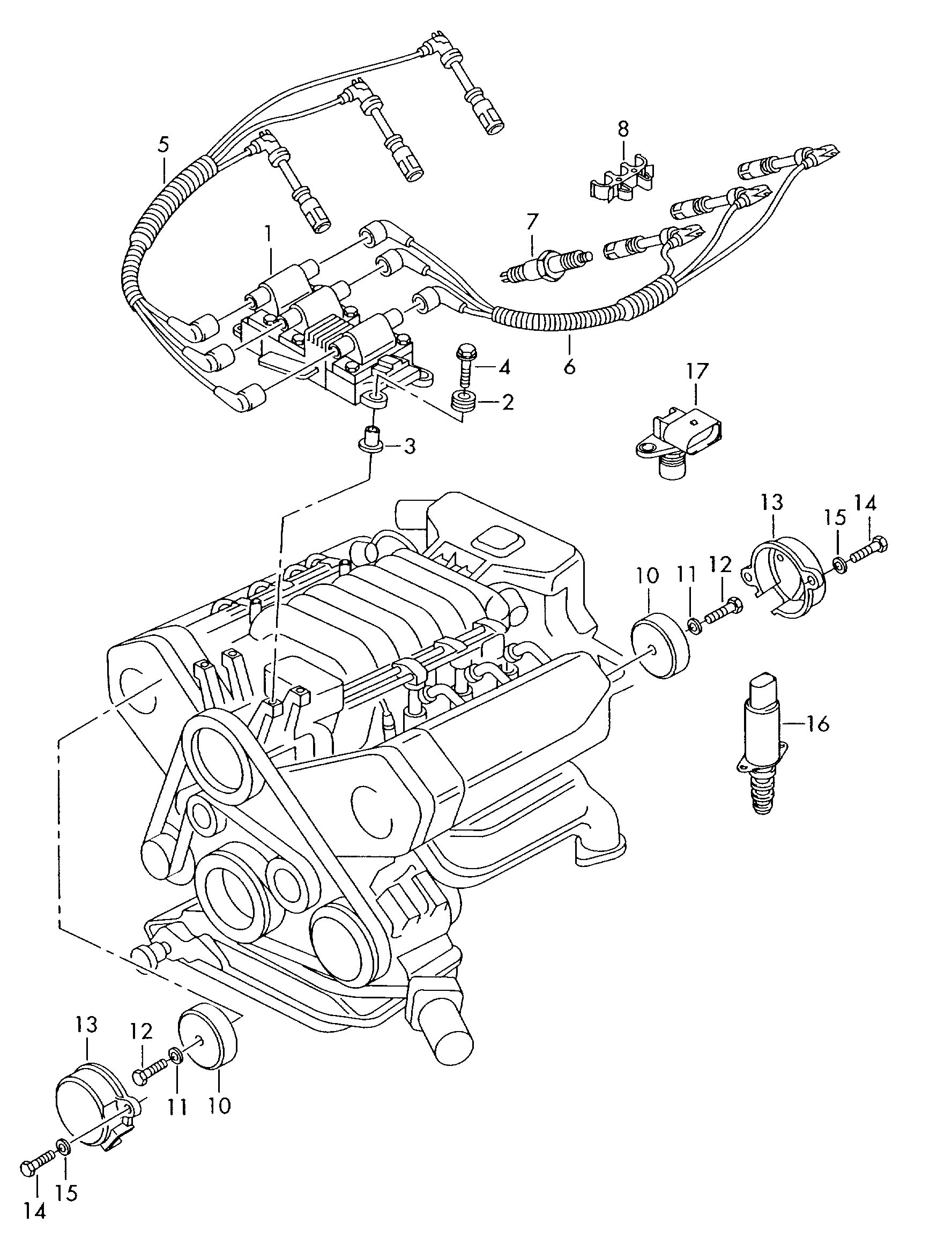 VAG 078 905 104 - Aizdedzes spole ps1.lv