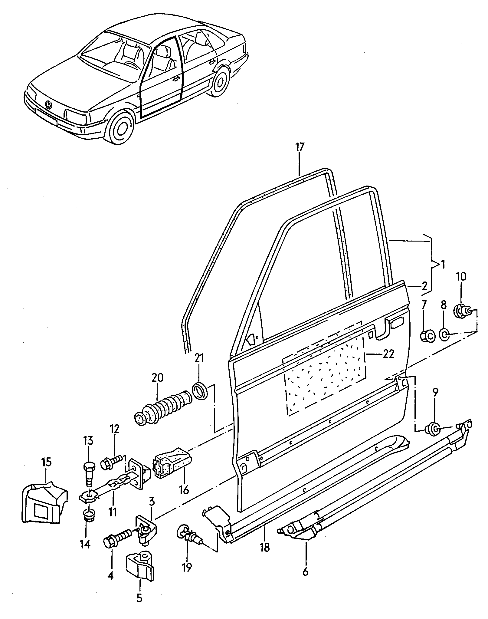 VAG 1H0 831 403 - Durvju šarnīrs ps1.lv