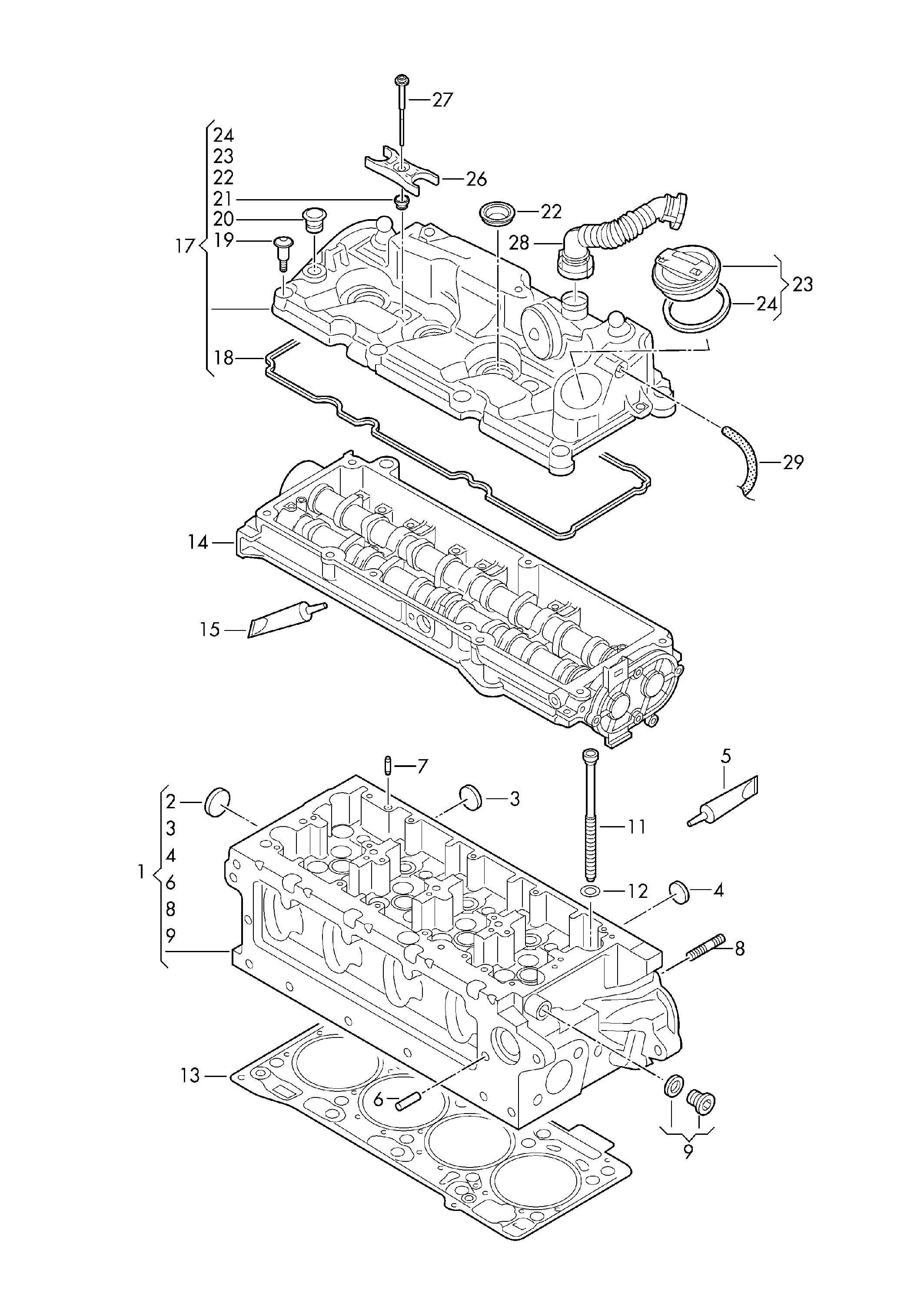 AUDI 04L 103 383 C - Blīve, Motora bloka galva ps1.lv