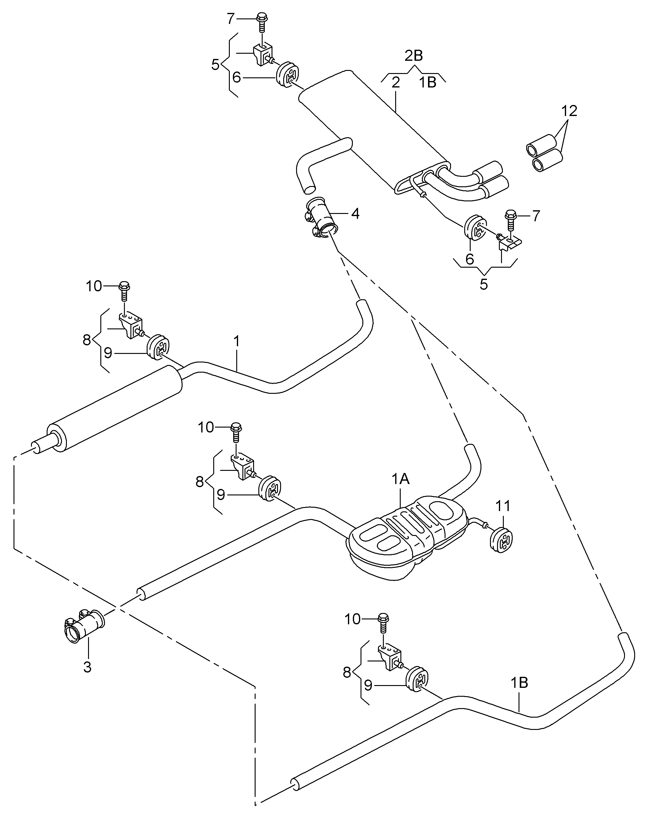 AUDI 5Q0253147 - Kronšteins, Trokšņa slāpētājs ps1.lv