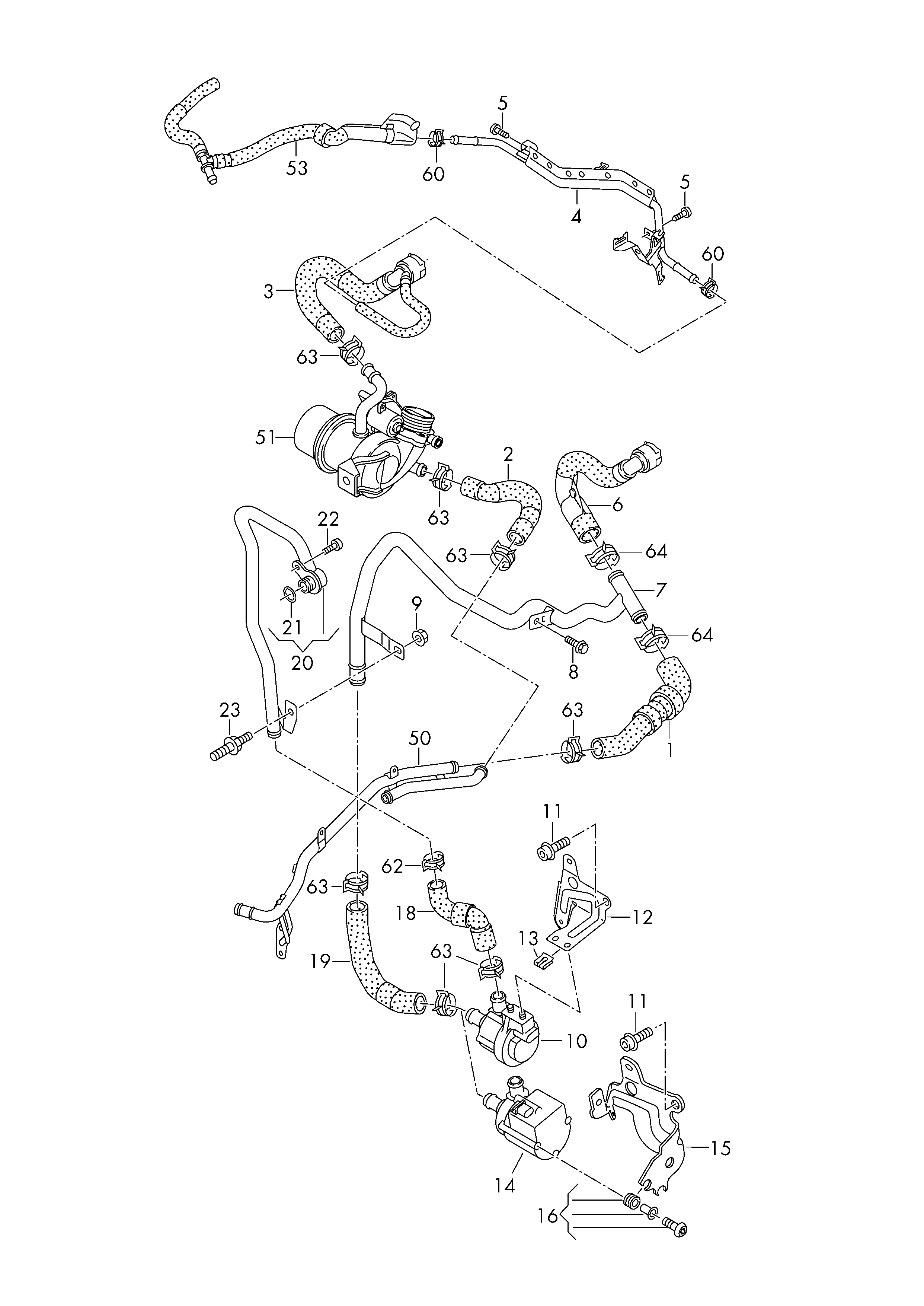 VAG 5Q0 121 599 M - Ūdens recirkulācijas sūknis, Autonomā apsildes sistēma ps1.lv