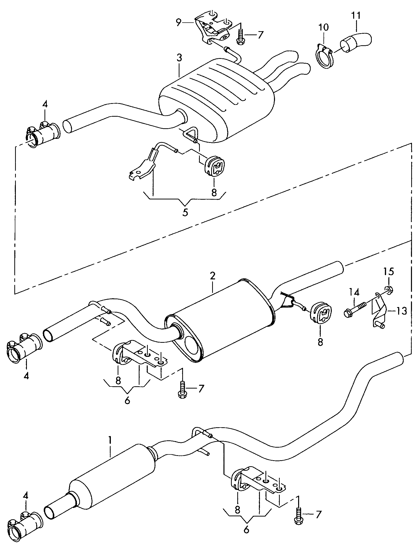 AUDI 1K0253141N - Savienojošie elementi, Izplūdes gāzu sistēma ps1.lv