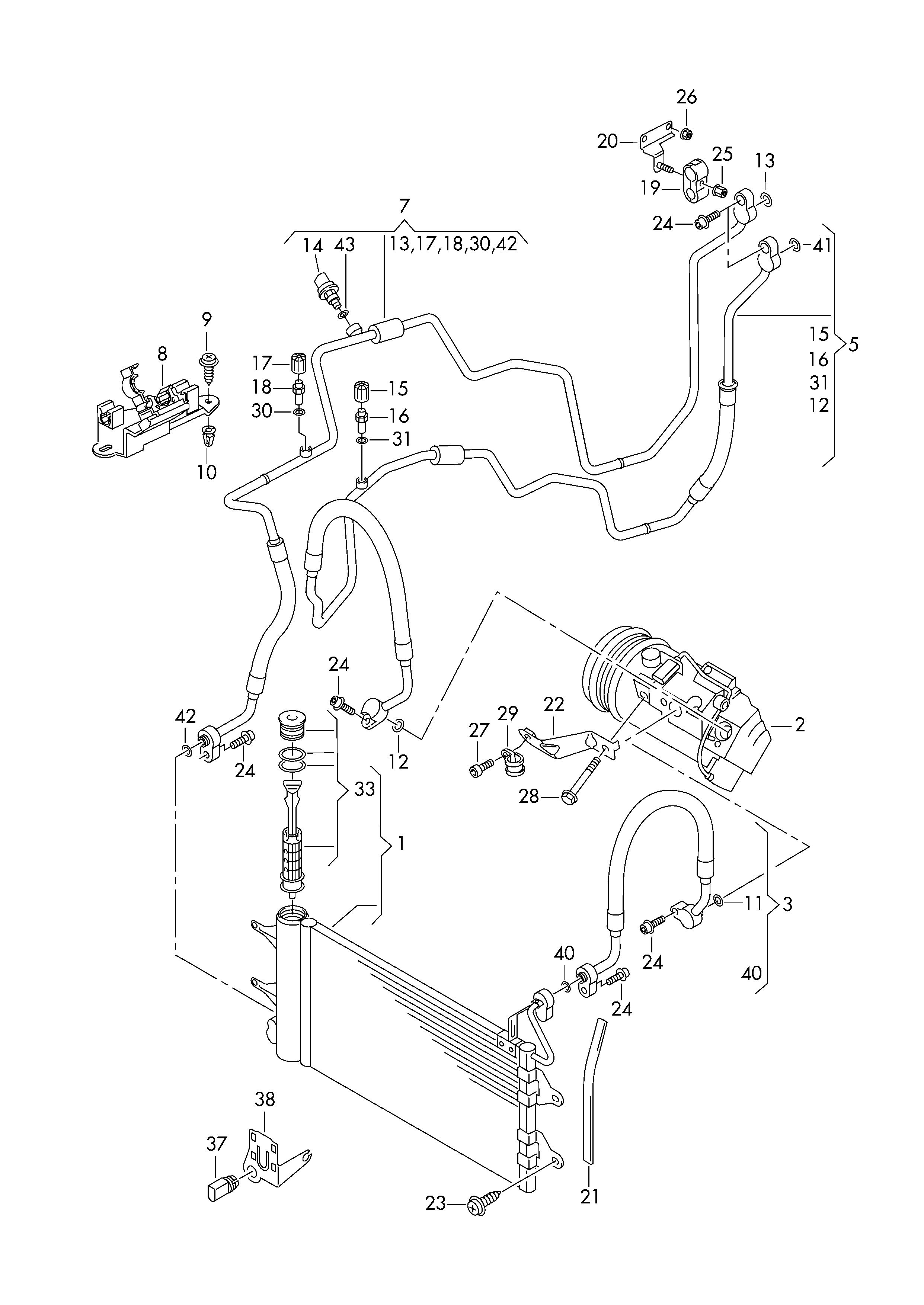 VAG 6R0820411Q - Kondensators, Gaisa kond. sistēma ps1.lv