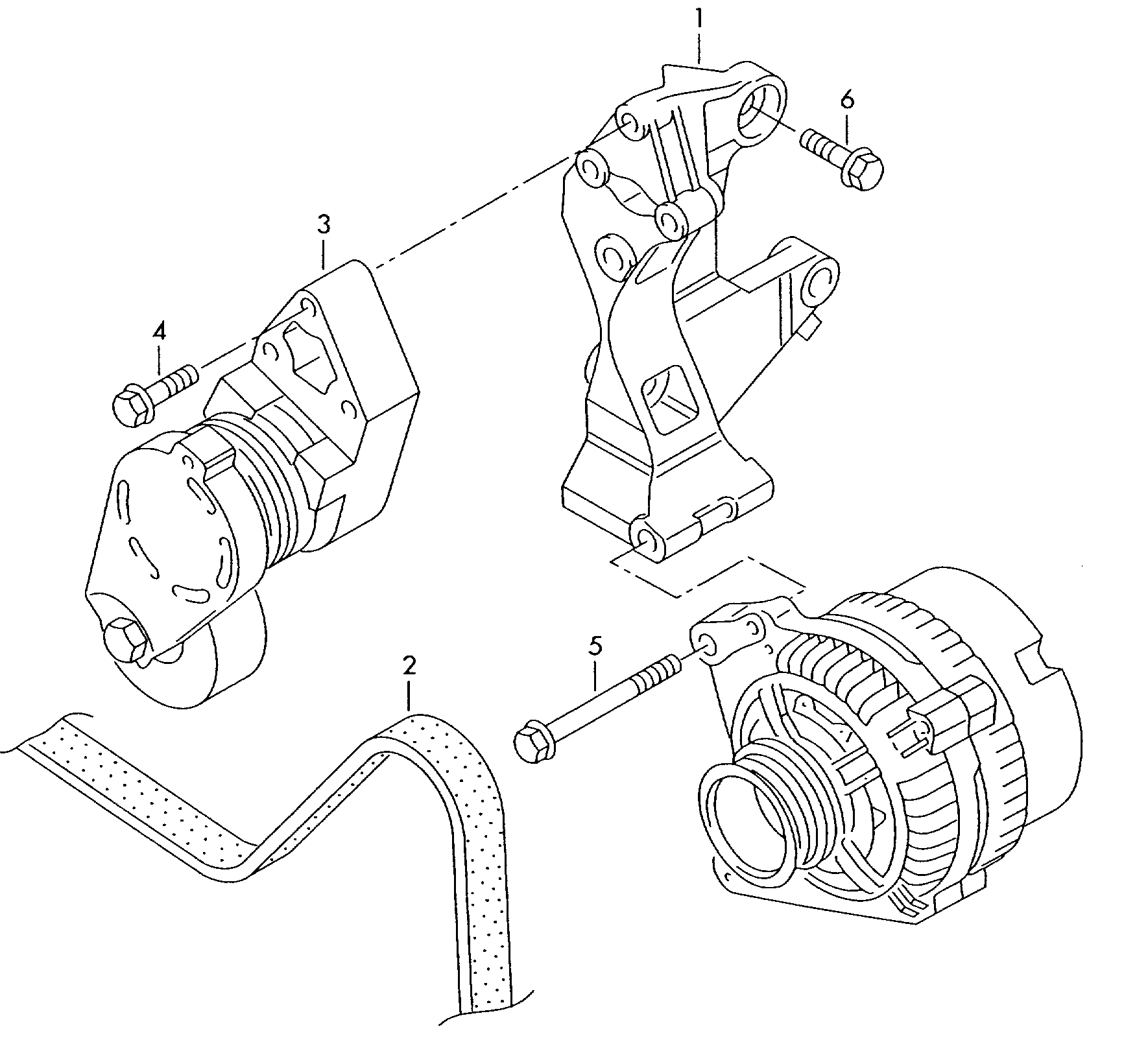 AUDI 045 903 315 A - Siksnas spriegotājs, Ķīļsiksna ps1.lv