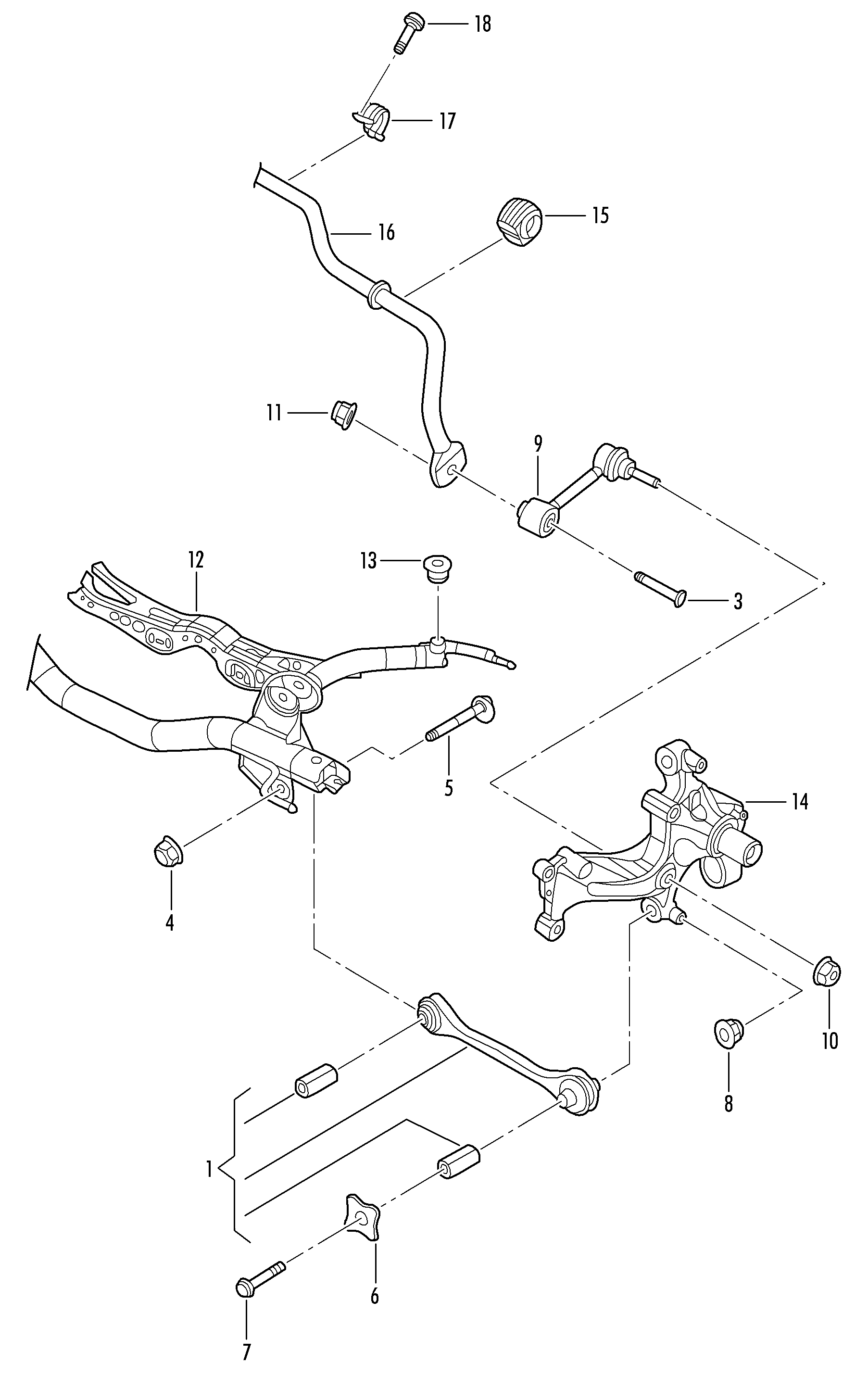 VW 1K0 501 529 H - Neatkarīgās balstiekārtas svira, Riteņa piekare ps1.lv