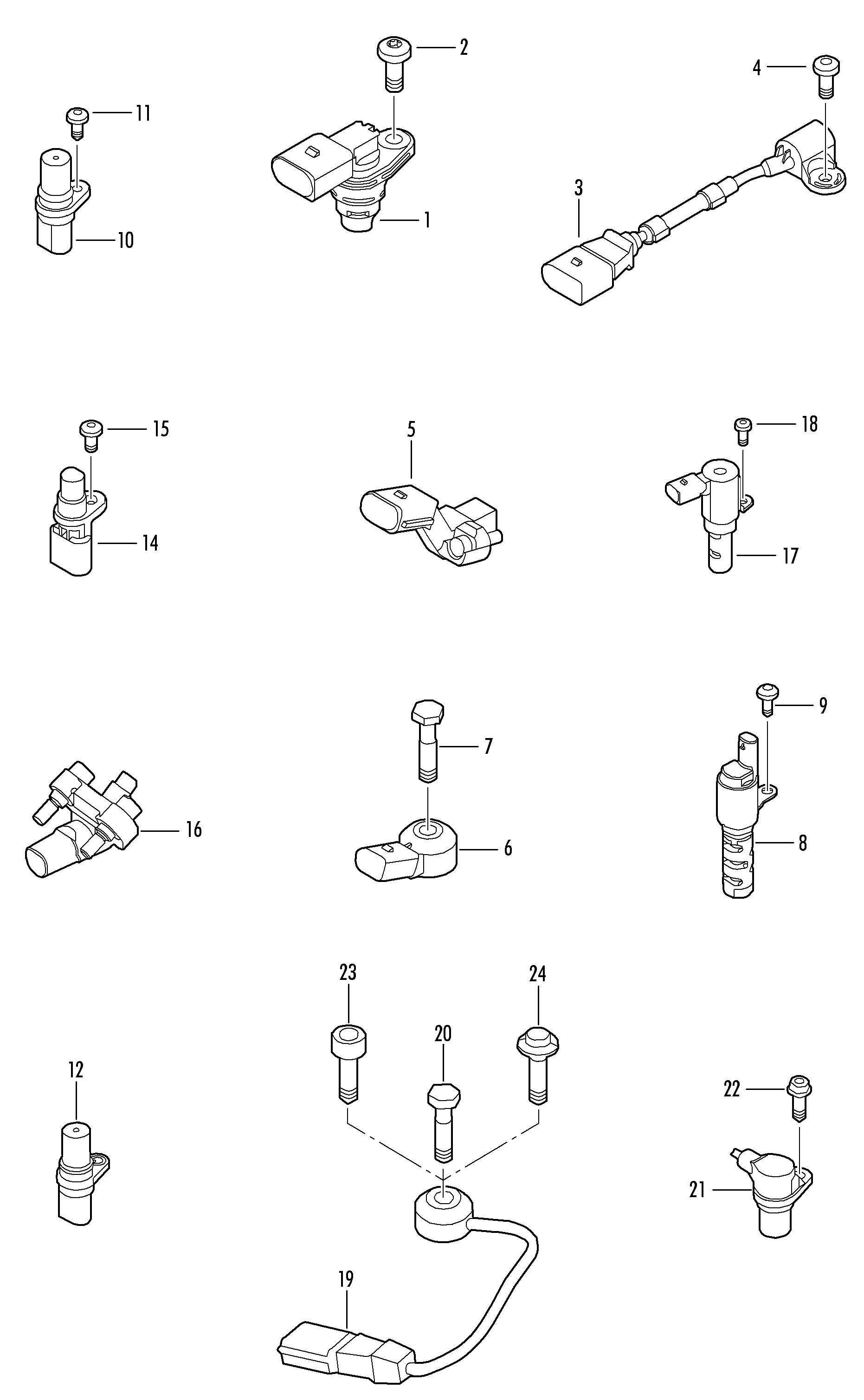 VAG 03C906433E - Impulsu devējs, Kloķvārpsta ps1.lv