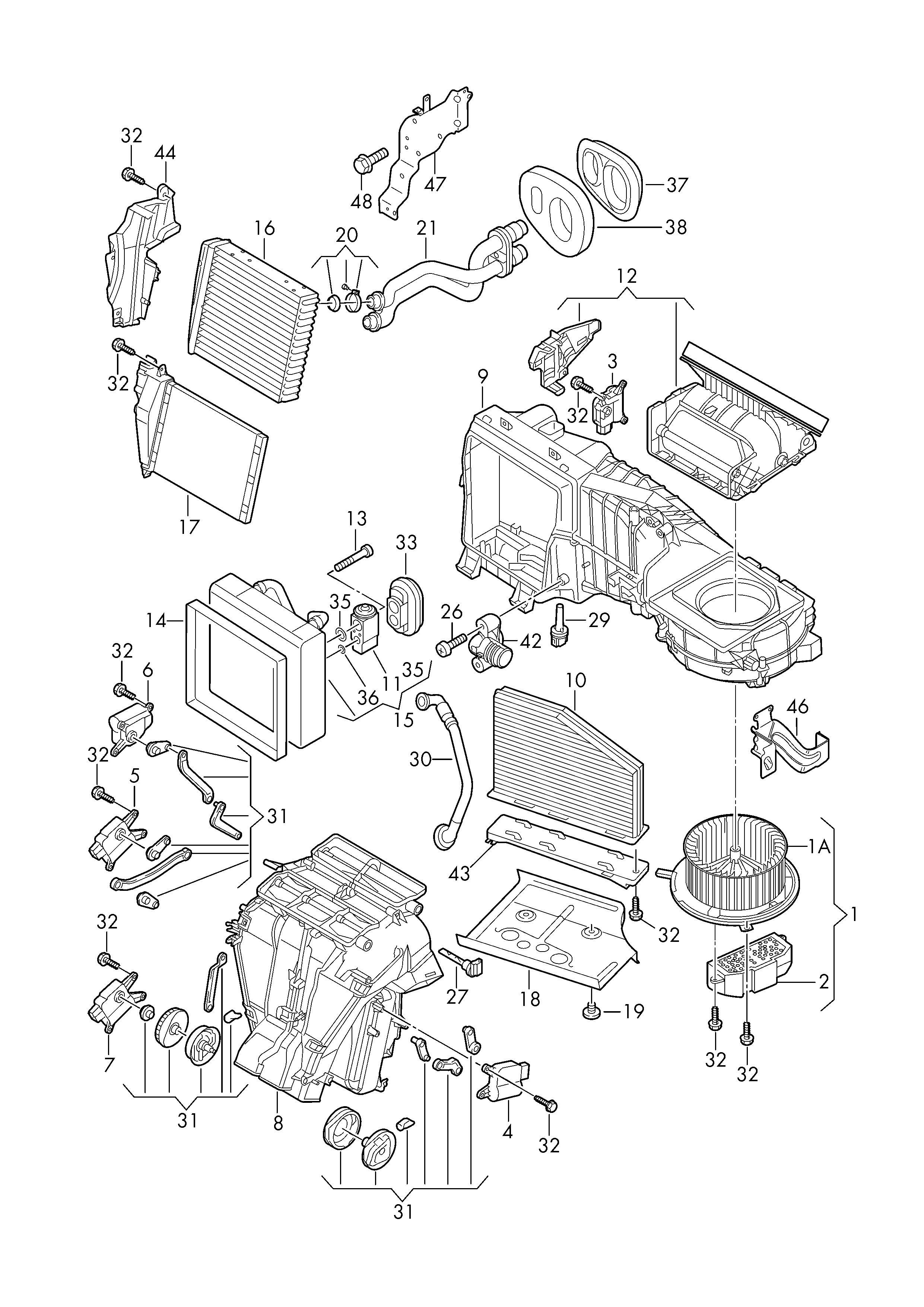 Seat 1K0907511Q - Vadības elementi, Kondicionieris ps1.lv