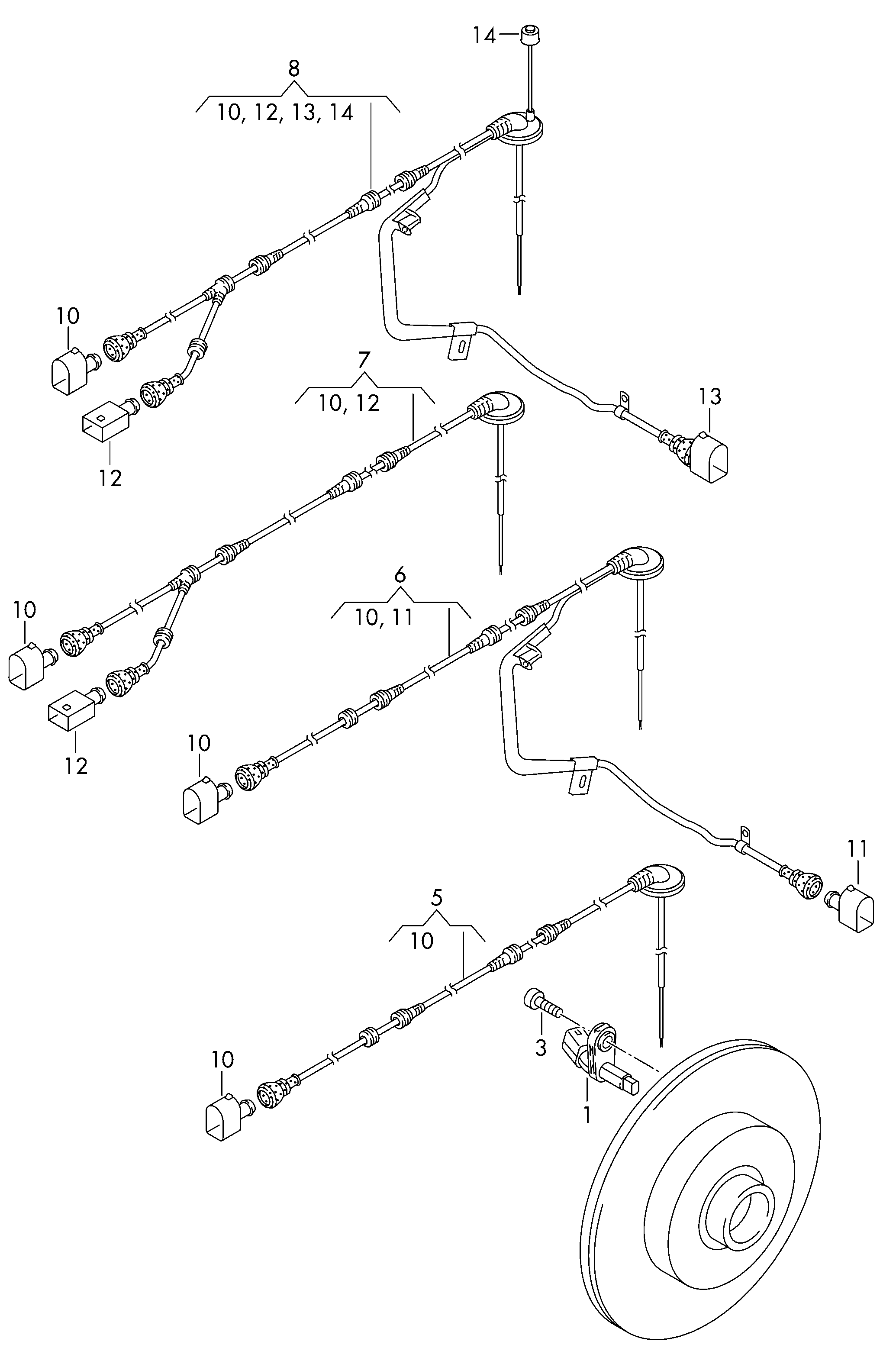 Seat WHT 003 859 A - Devējs, Riteņu griešanās ātrums ps1.lv