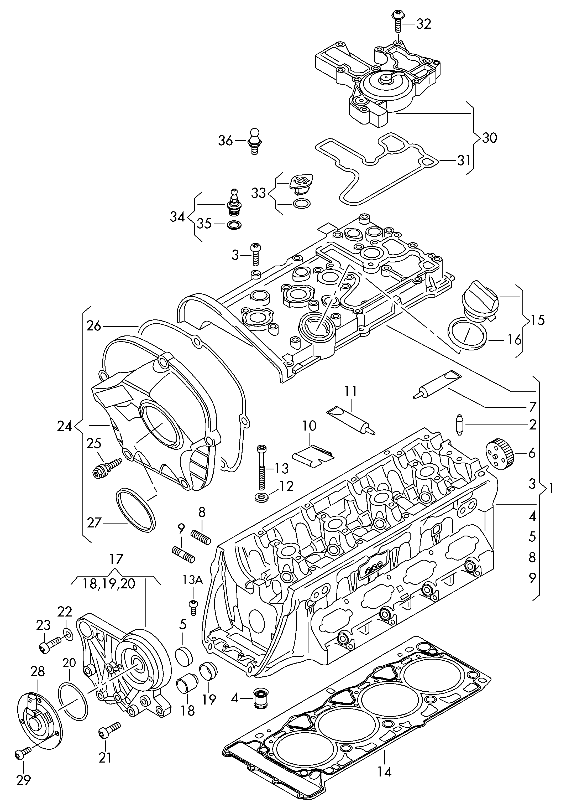 VAG 06F103397 - Skrūve, Izplūdes kolektors ps1.lv