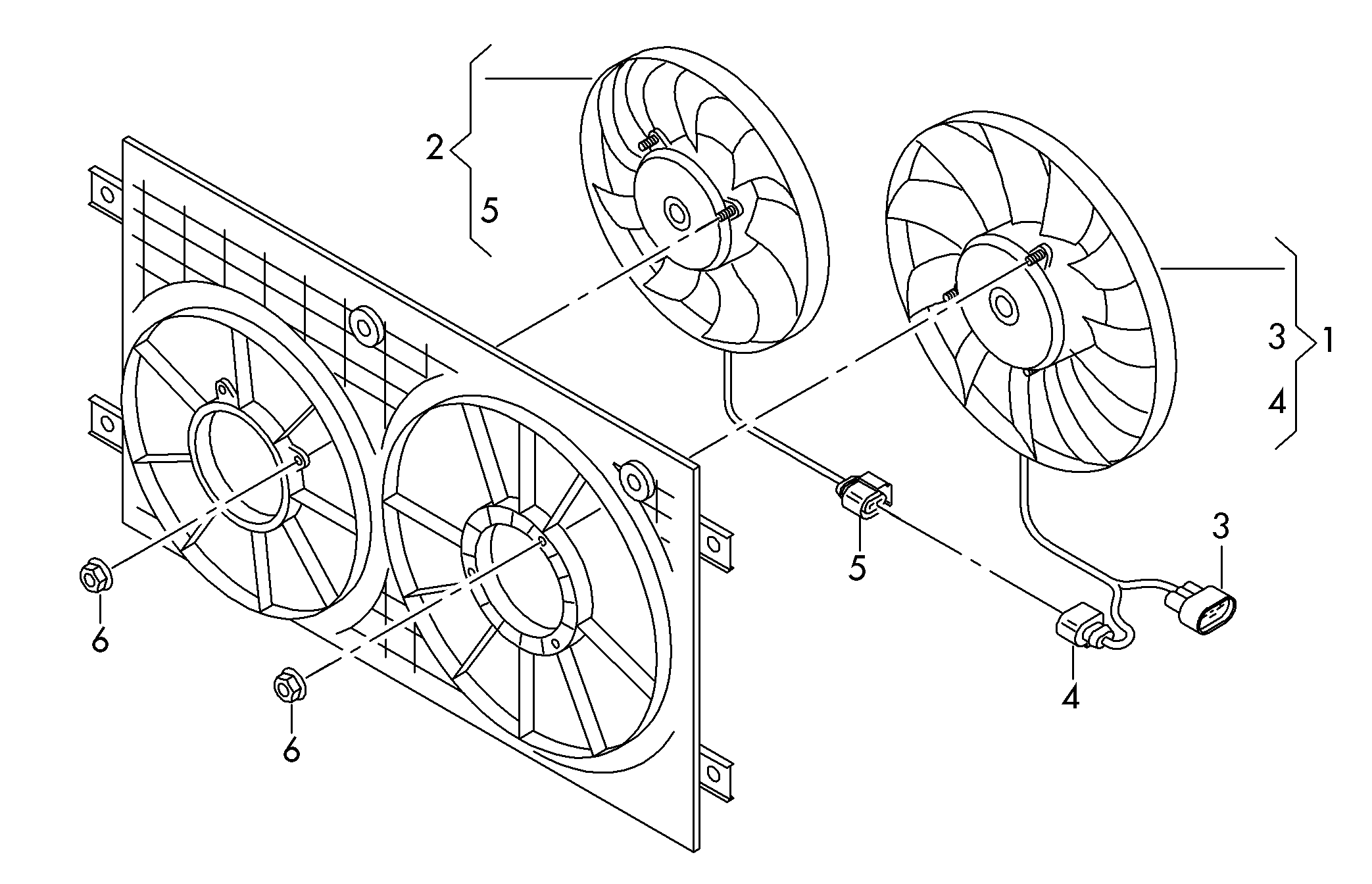 VW 1K0 959 455 FJ - Ventilators, Motora dzesēšanas sistēma ps1.lv