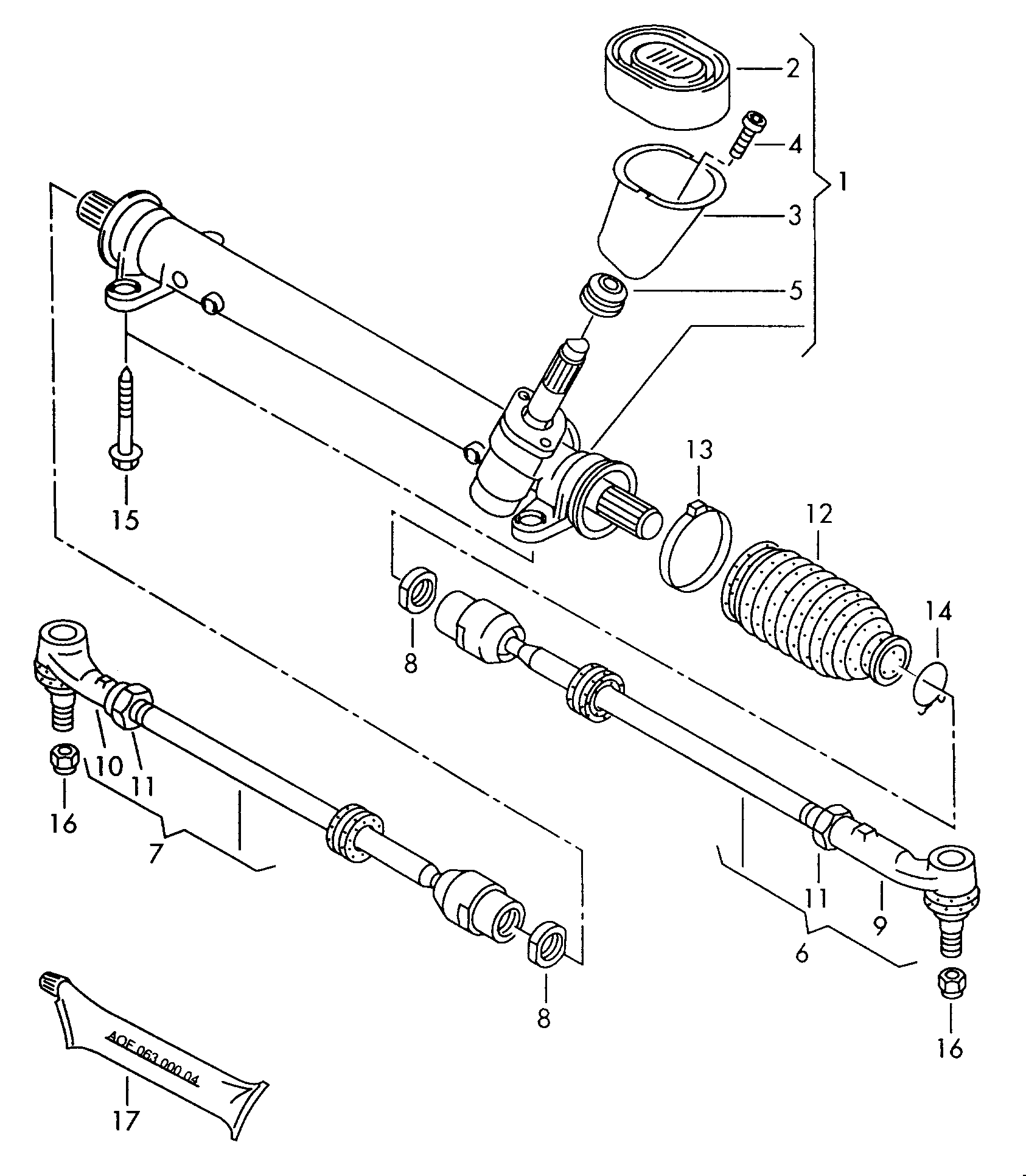 AUDI 6N1419063 - Stūres mehānisms ps1.lv