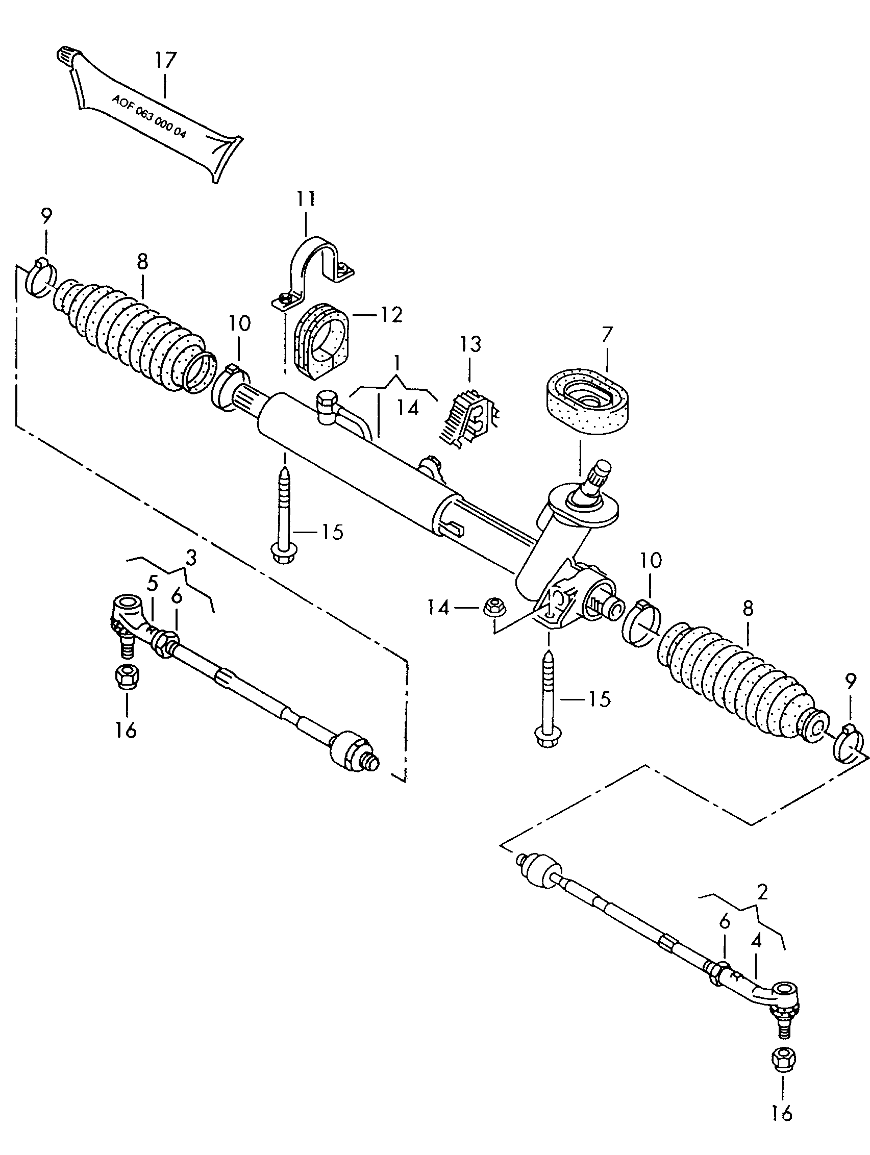 AUDI 6N0422803A - Stūres šķērsstiepnis ps1.lv