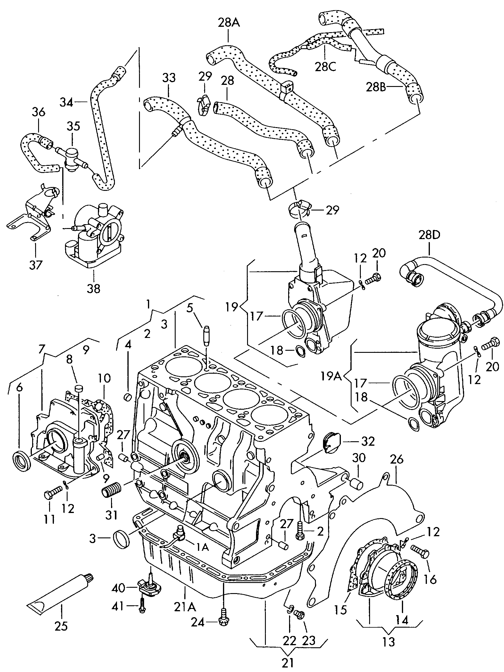 VW (SVW) 036103085H - Vārpstas blīvgredzens, Sadales vārpsta ps1.lv