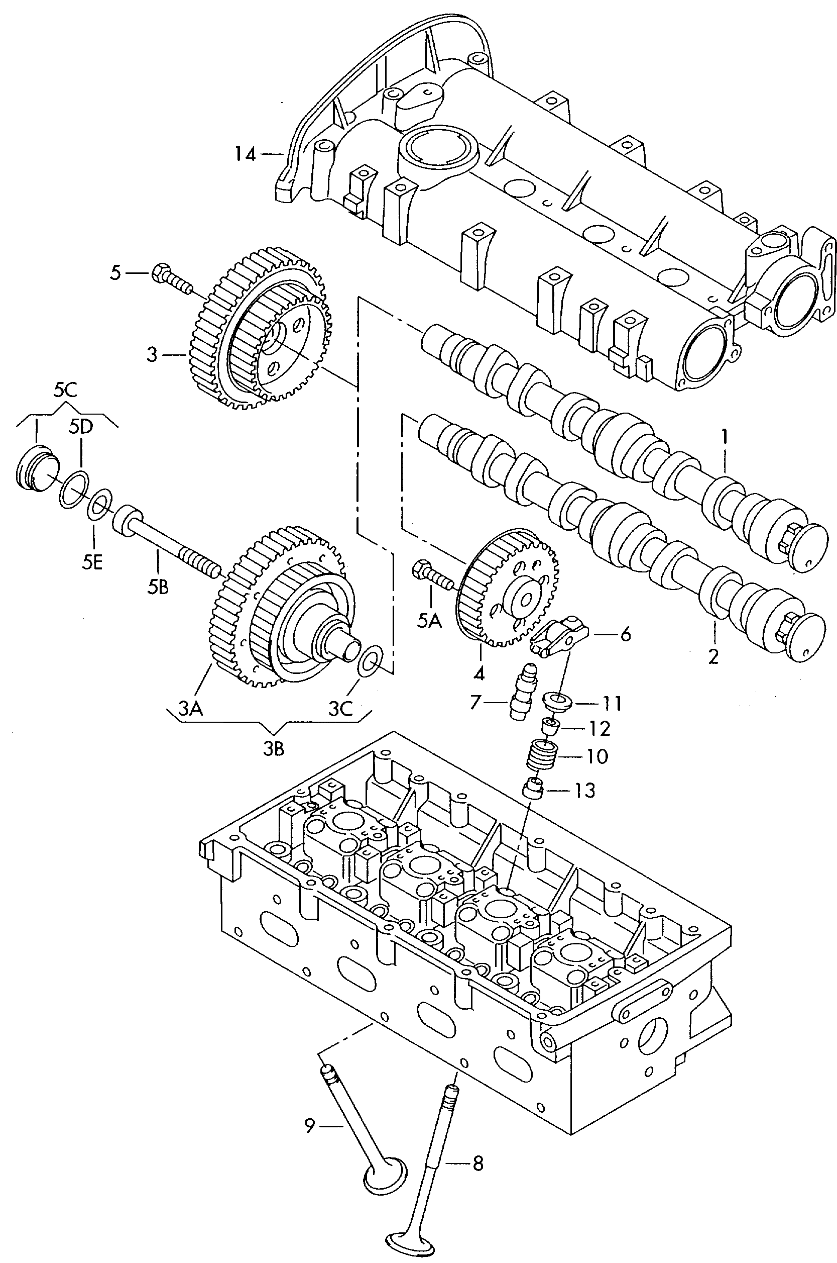 VW 036 109 411 C - Balansieris, Motora vadība ps1.lv