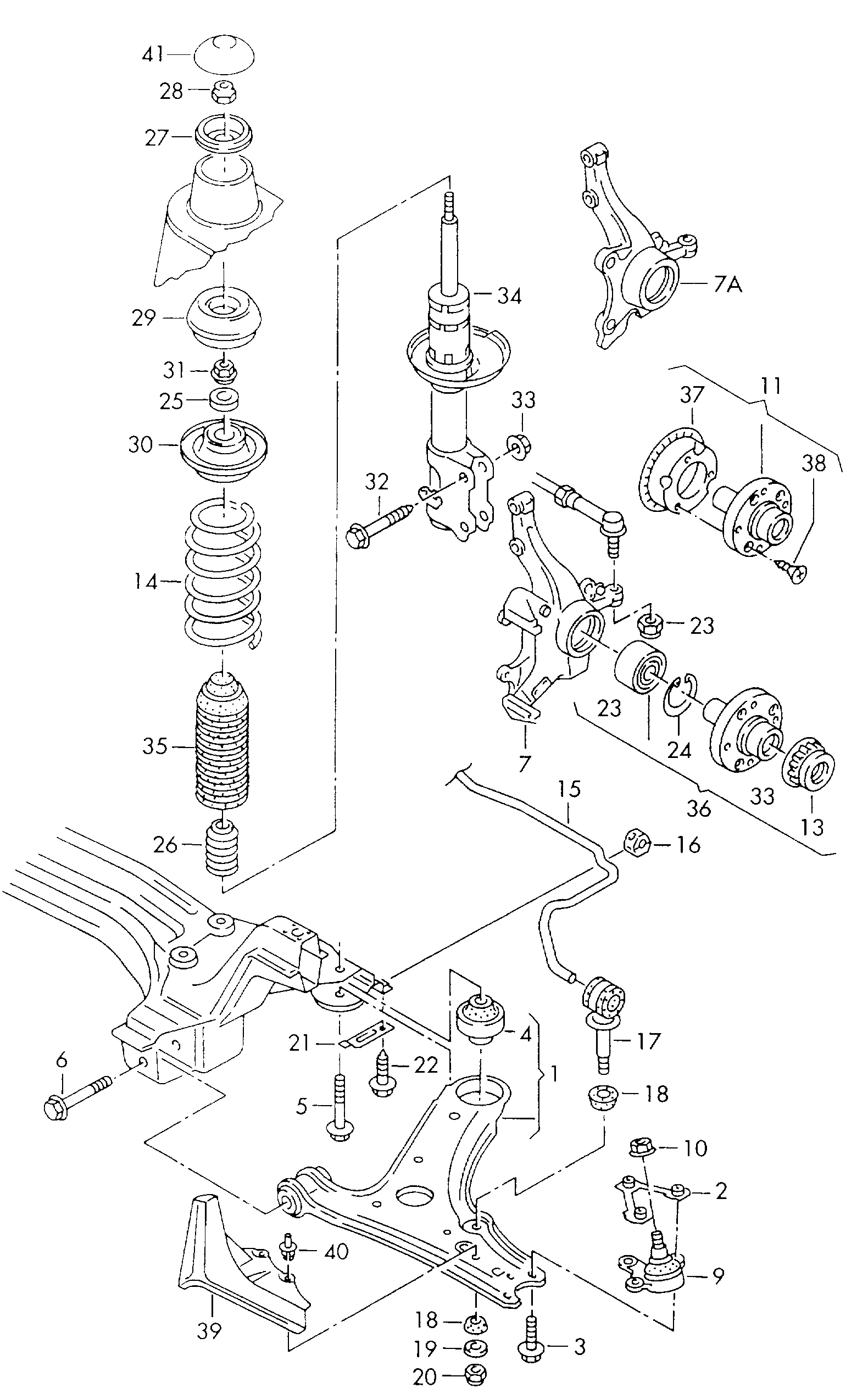 AUDI 357 413 175 A - Aizsargvāciņš / Putekļusargs, Amortizators ps1.lv