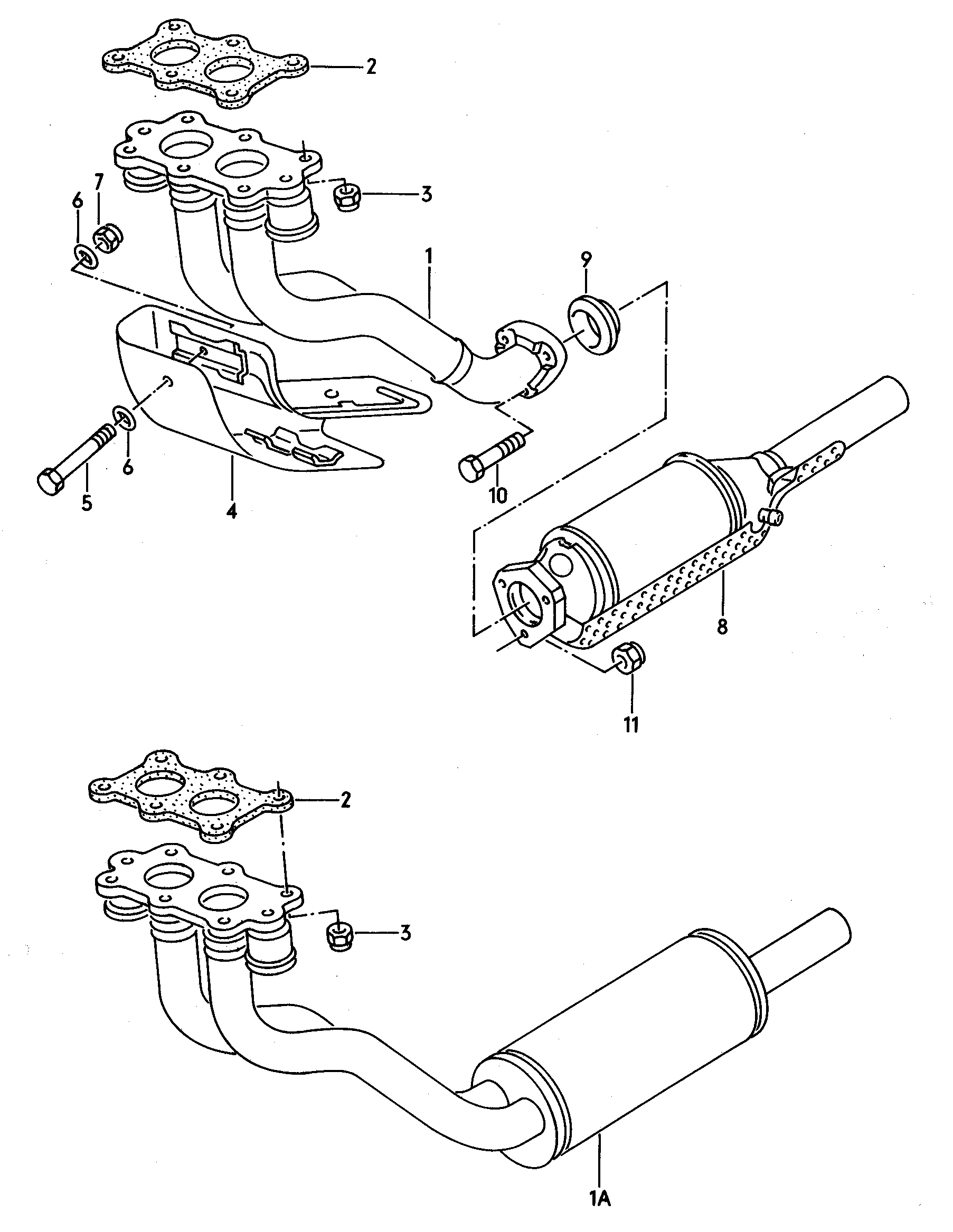 VAG 535253091 - Izplūdes caurule ps1.lv