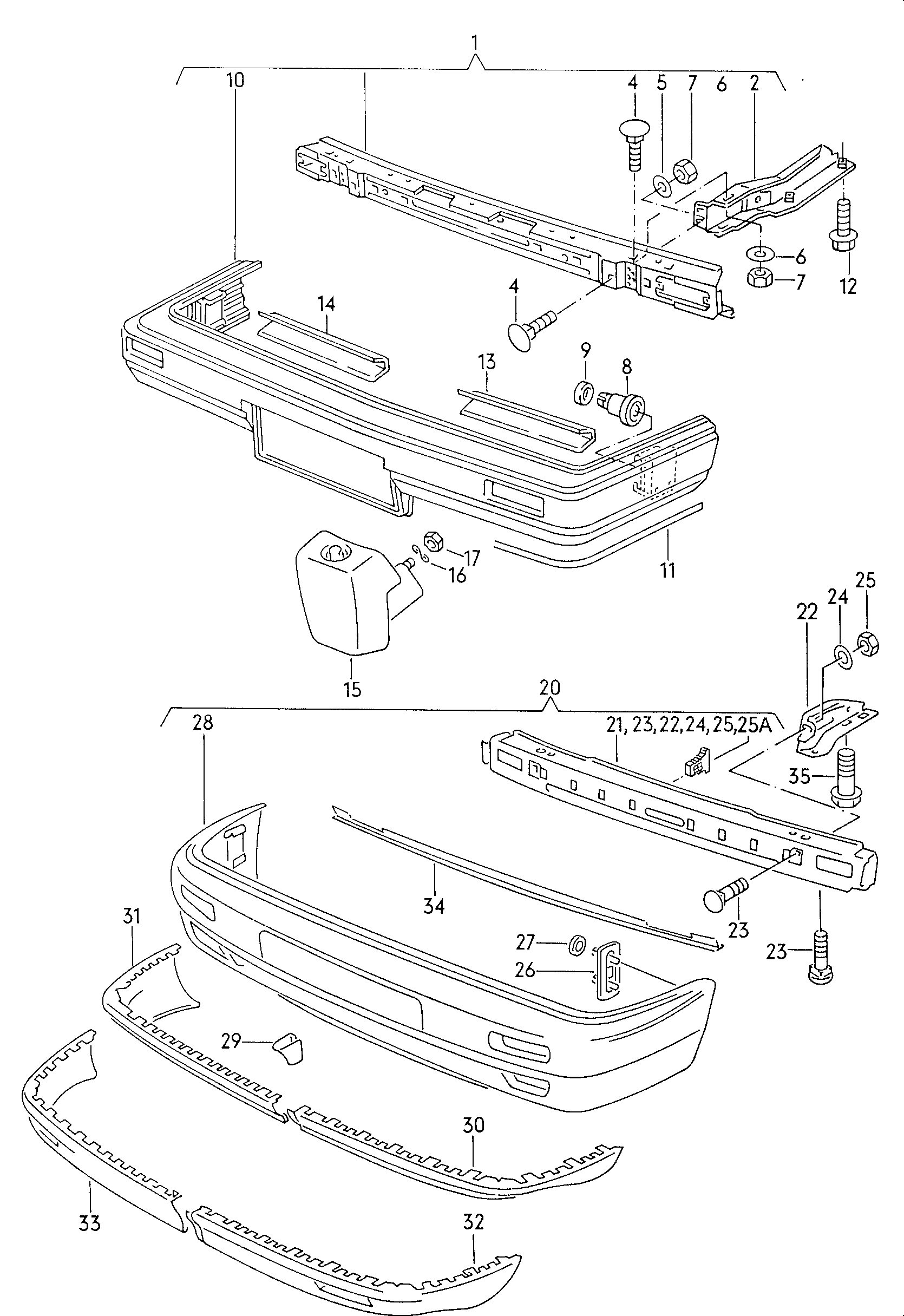 VAG 165807193B - Pārveidošanas komplekts, Bampers ps1.lv