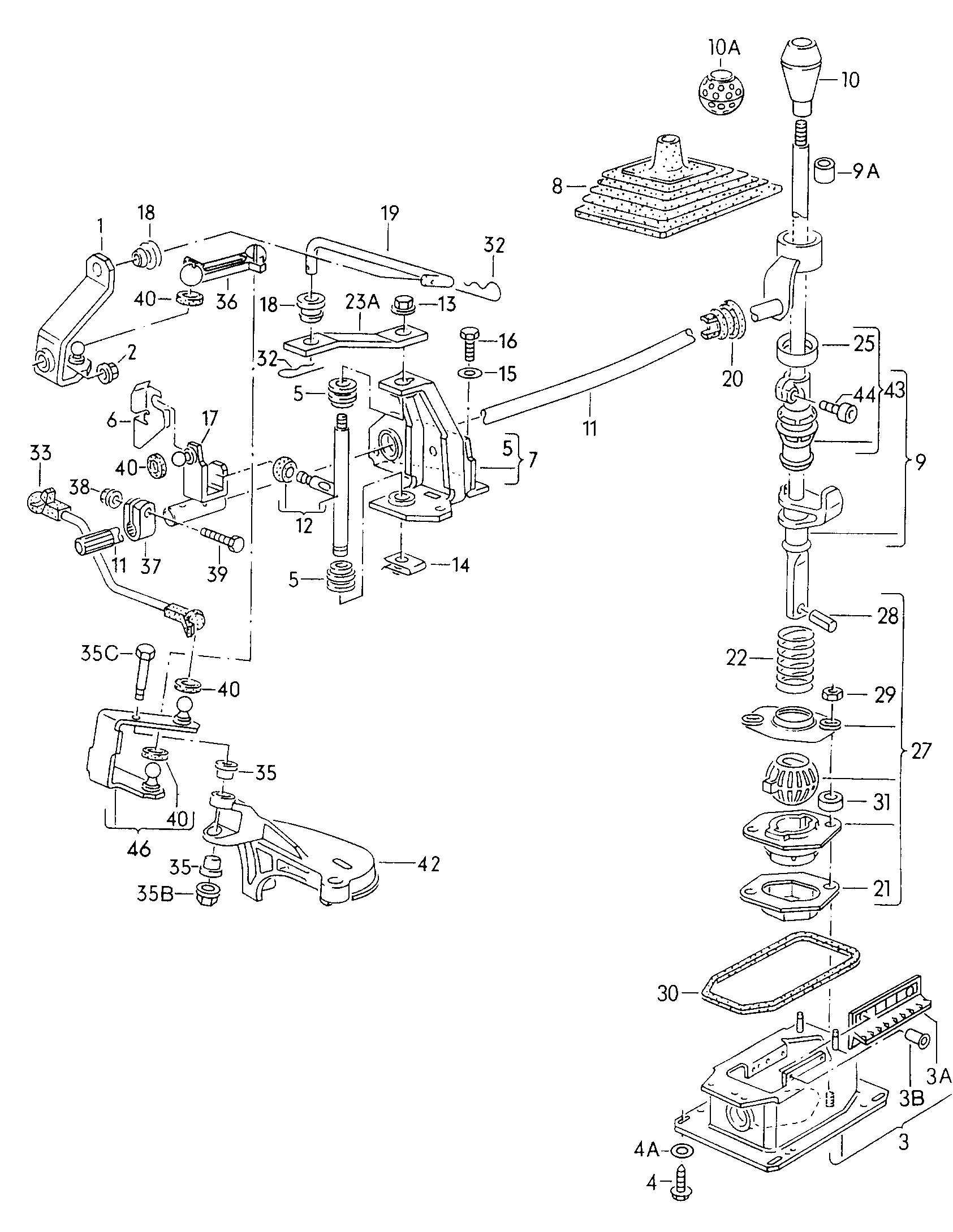 VW 191 711 595 - Pārnesumu pārslēgšanas dakšas štoks ps1.lv