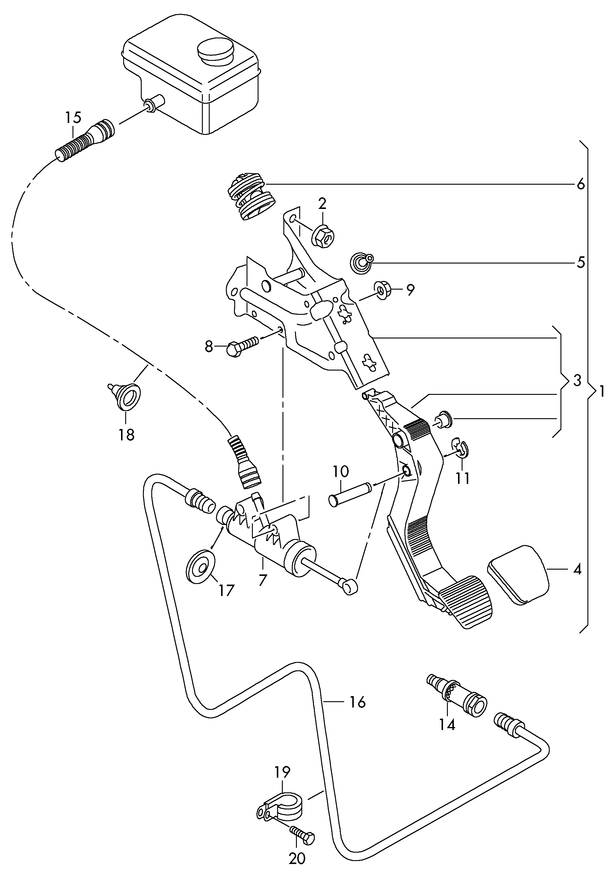 VAG 2E0907457A - Vadības slēdzis, Kruīzkontroles sistēma ps1.lv