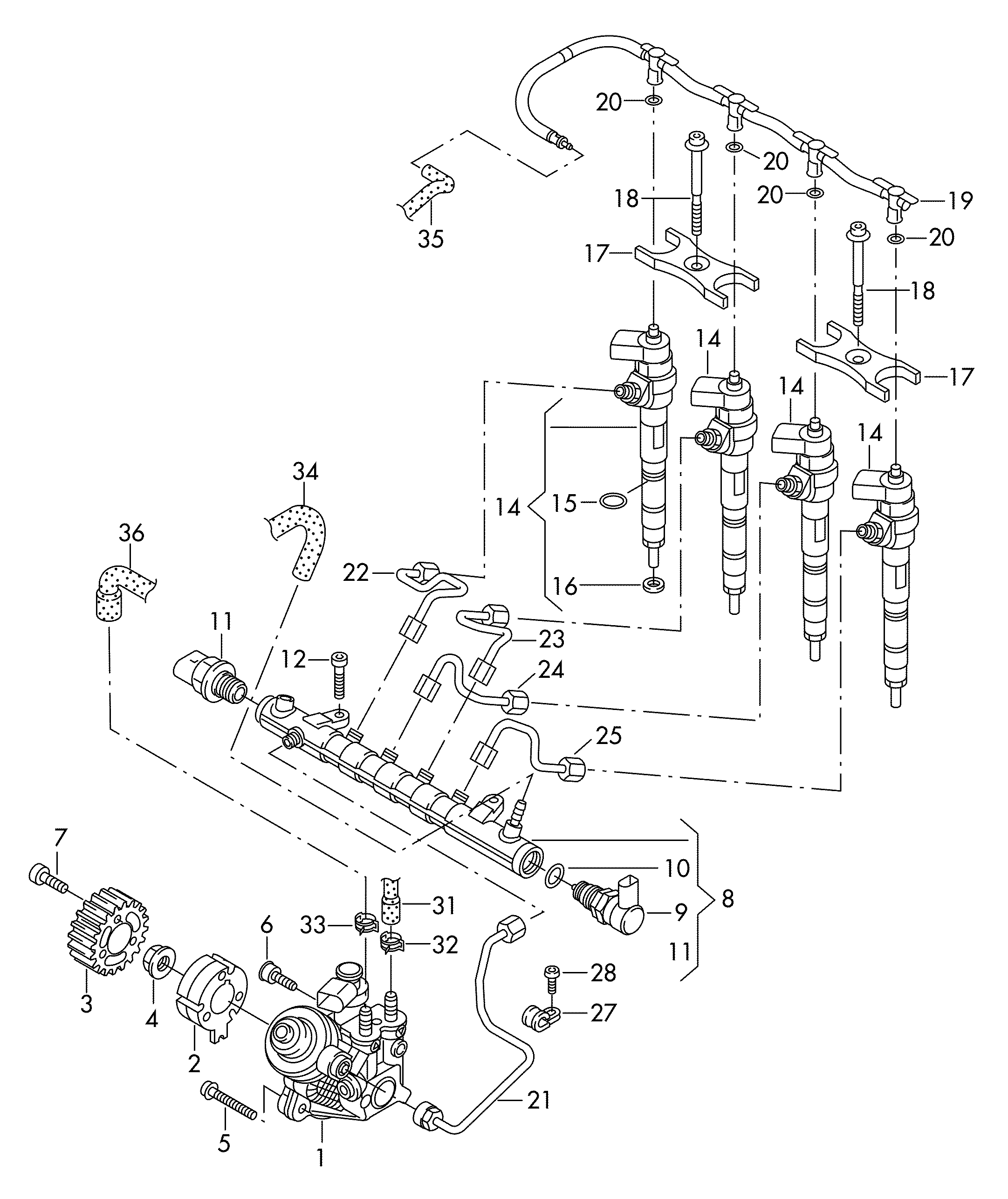 VAG 03L 130 755 AA - Augstspiediena sūknis ps1.lv